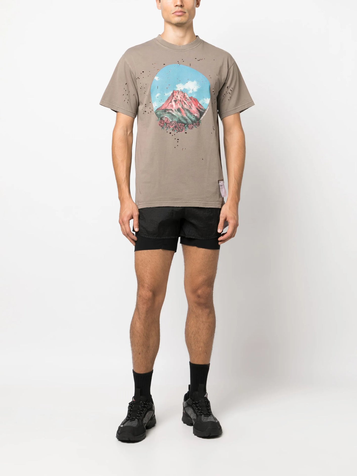 Satisfy-print organic-cotton T-Shirt