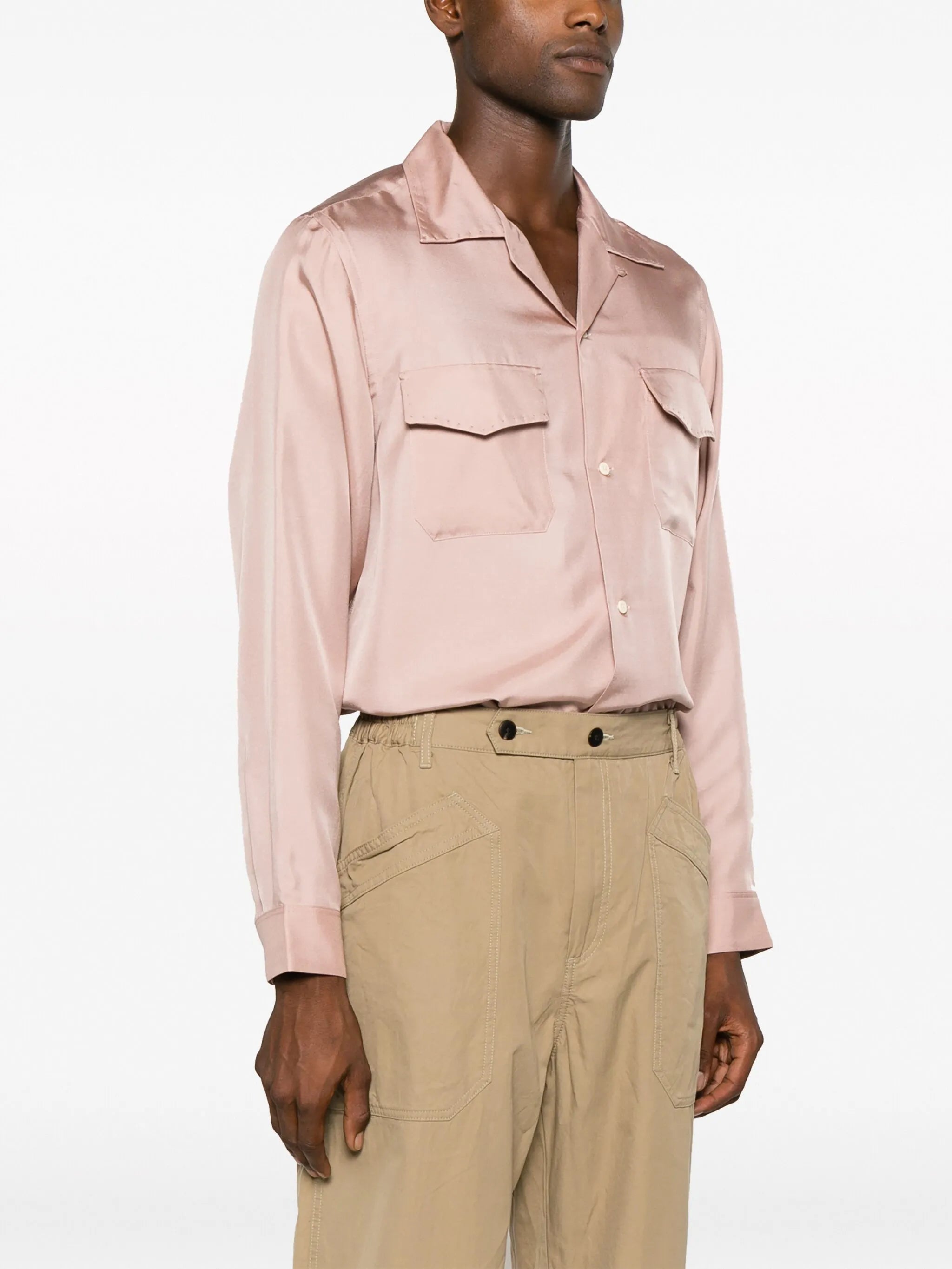 Carrol wide-leg chino trousers