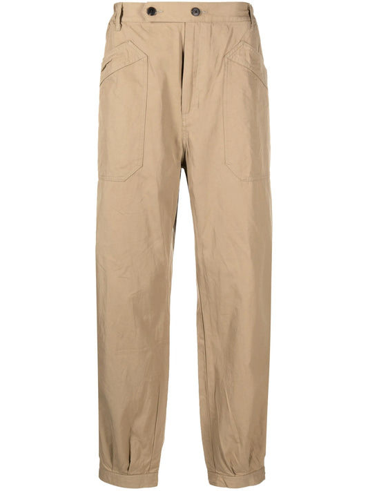 Carrol wide-leg chino trousers