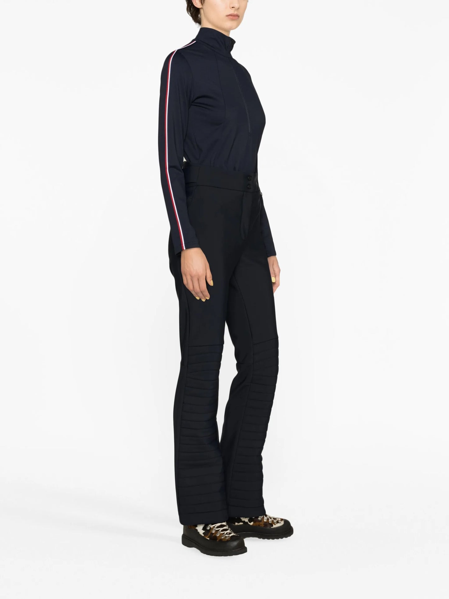 Valentina high-waisted flared ski trousers