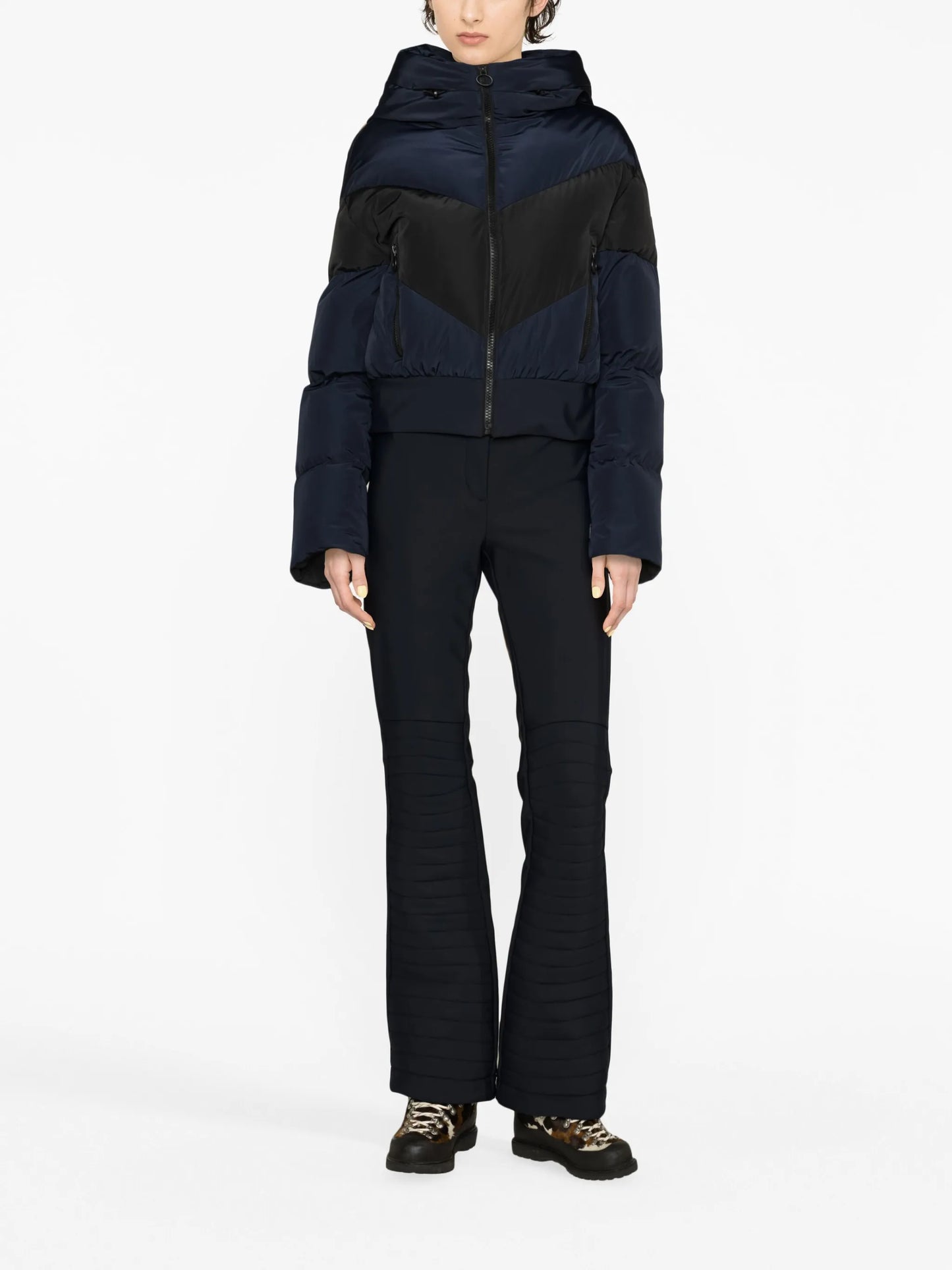 Valentina high-waisted flared ski trousers