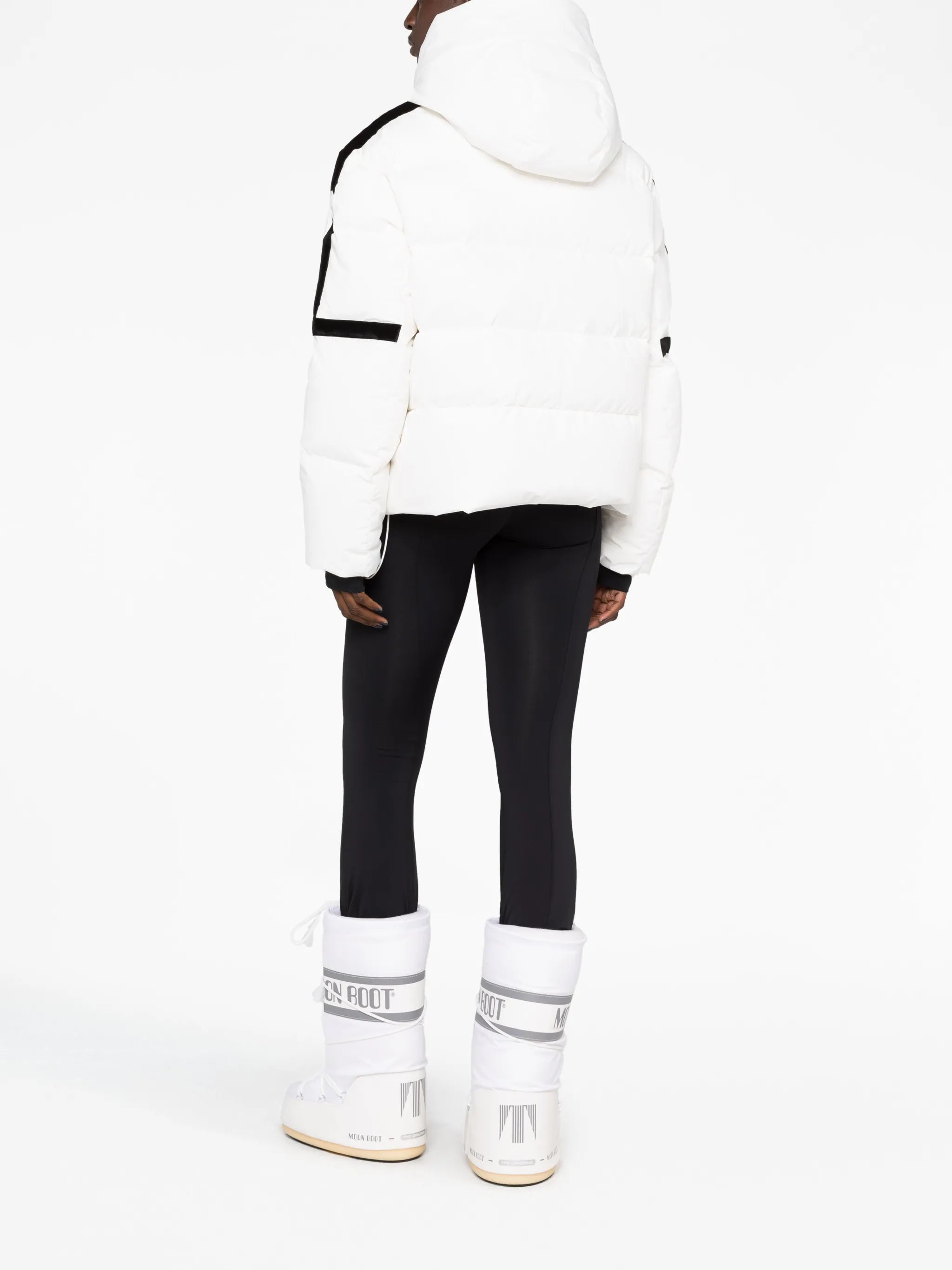 Barsy hooded quilted ski jacket