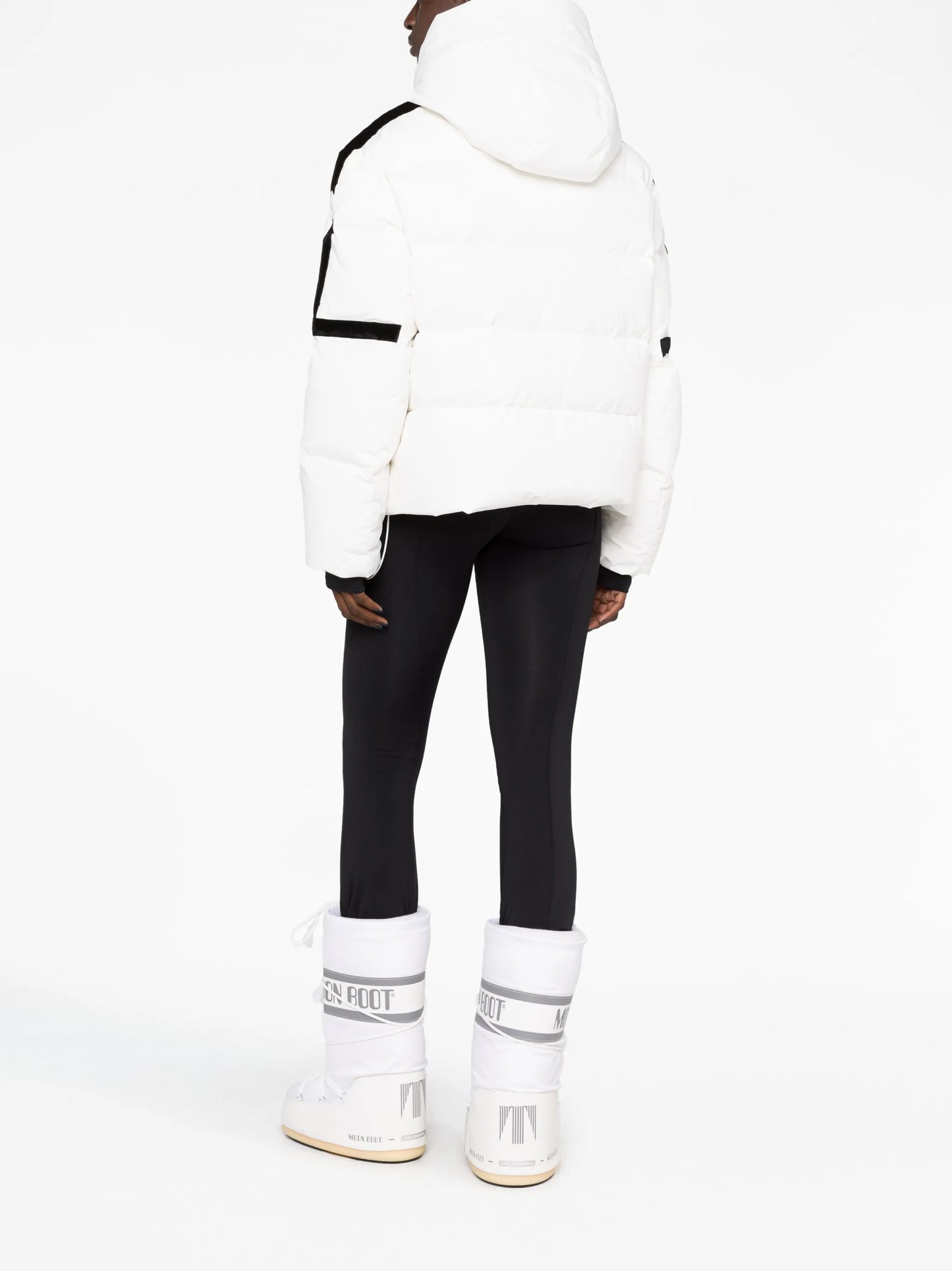 Barsy hooded quilted ski jacket