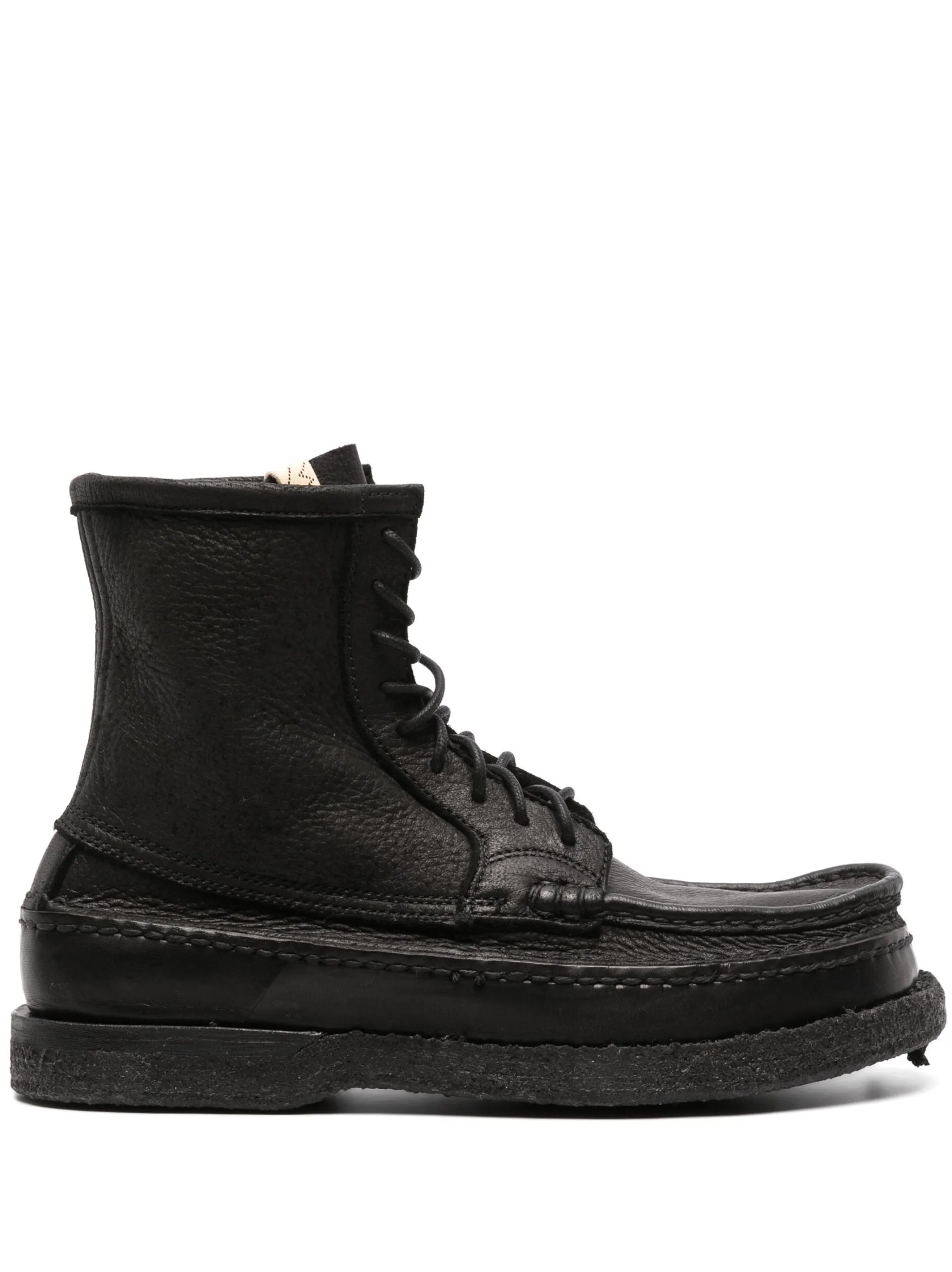 Cheekag-Folk lace-up leather boots