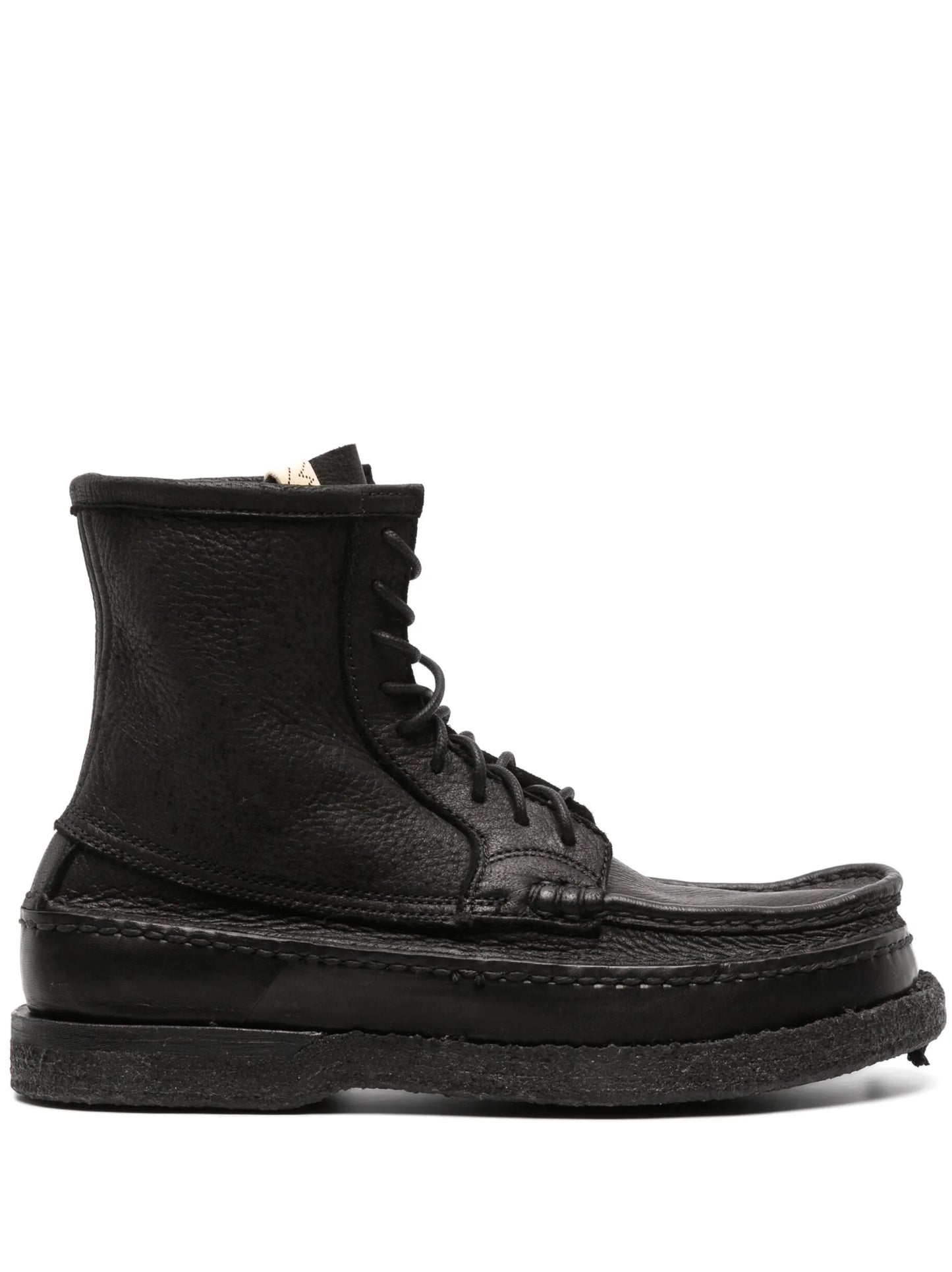 Cheekag-Folk lace-up leather boots