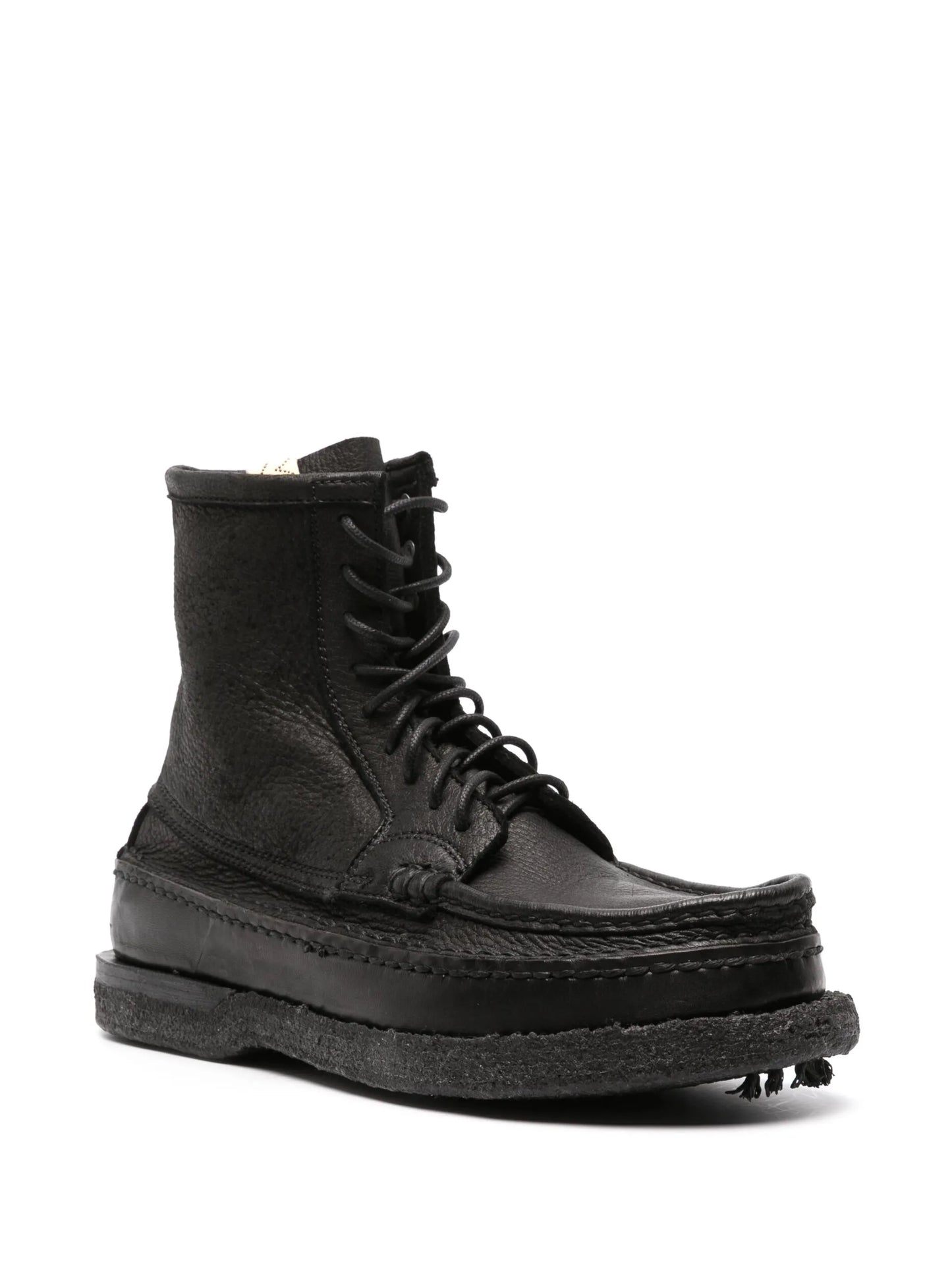 Cheekag-Folk lace-up leather boots