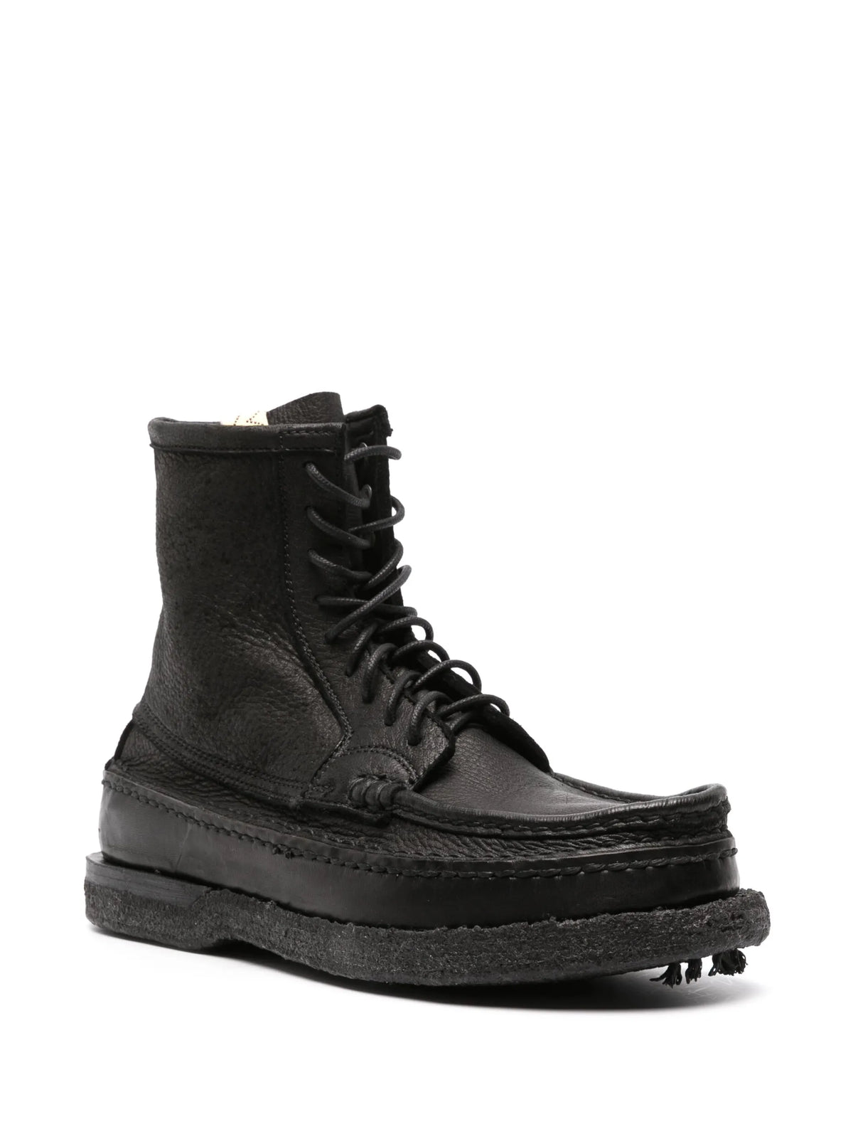 Cheekag-Folk lace-up leather boots