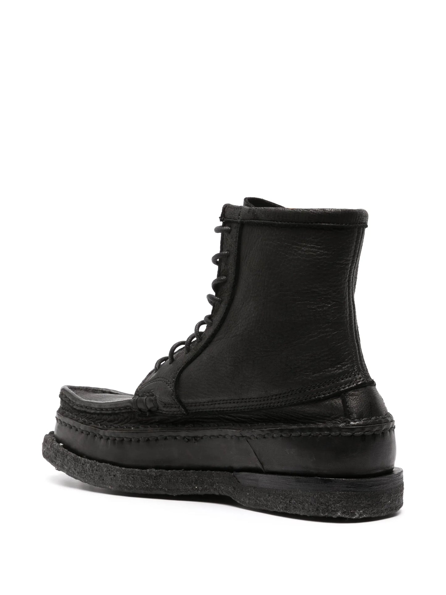 Cheekag-Folk lace-up leather boots