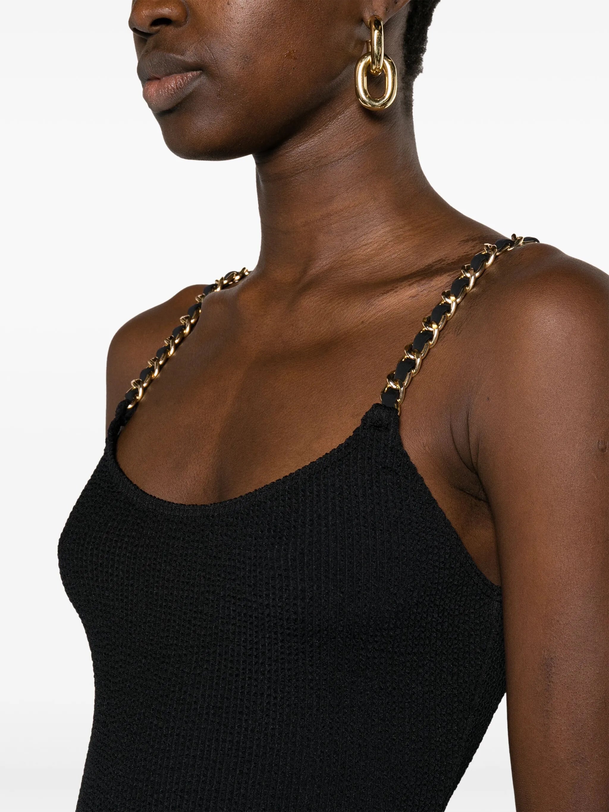 Tiaa chain-detail fitted mini dress