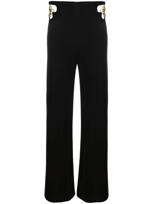 Anastacia chain-detail flared trousers