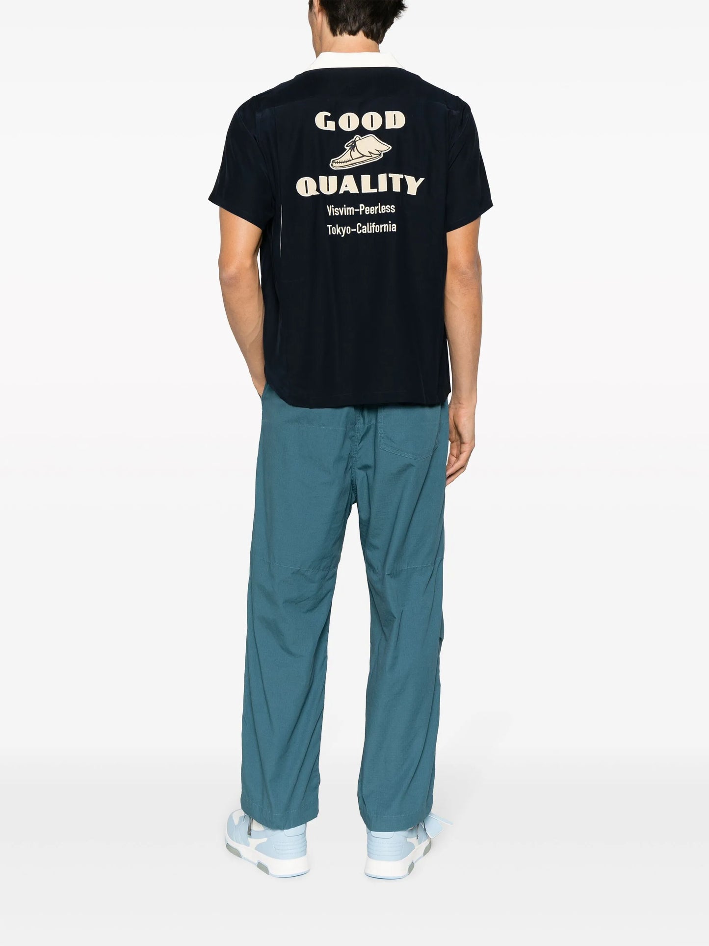 Hacking short-sleeved shirt