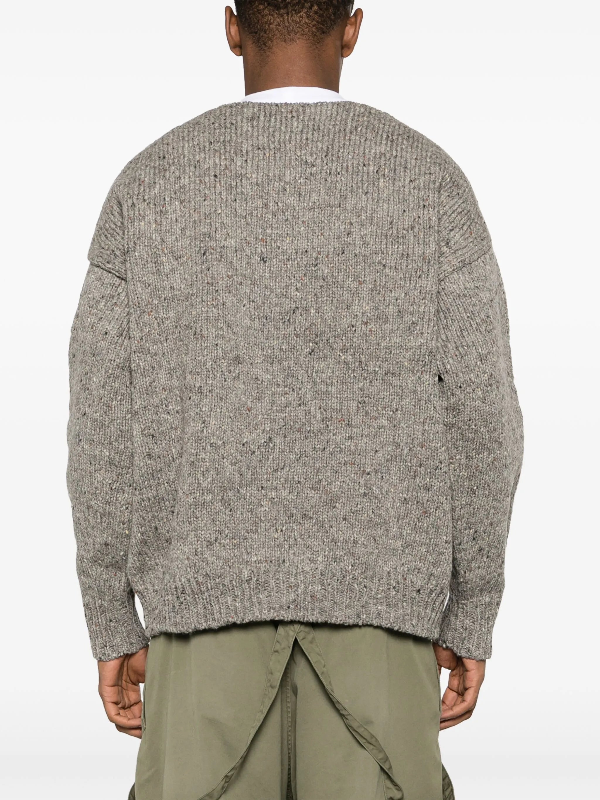 Amplus boat-neck jumper