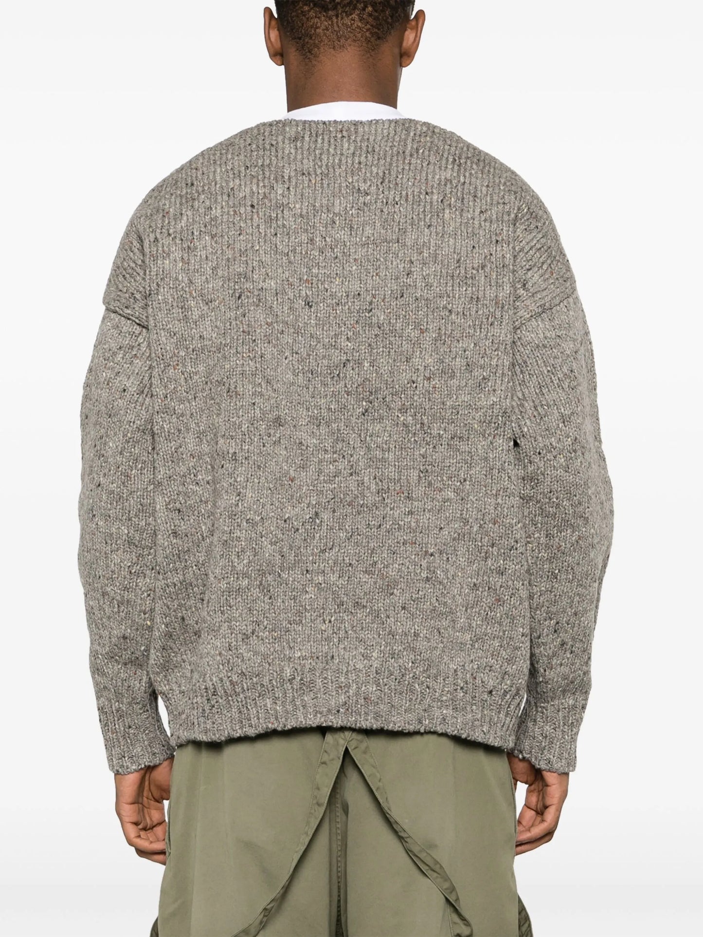 Amplus boat-neck jumper