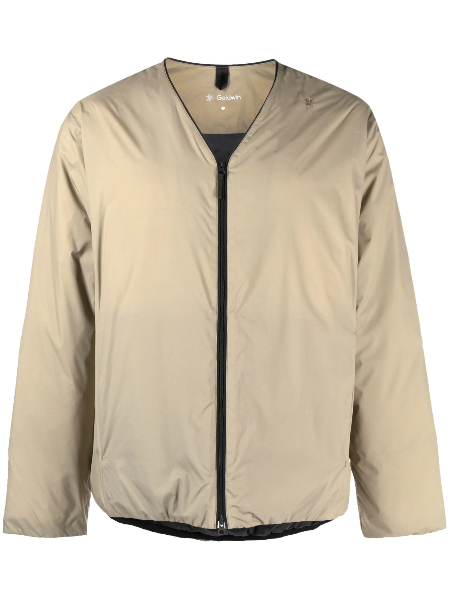 V-neck padded-design jacket