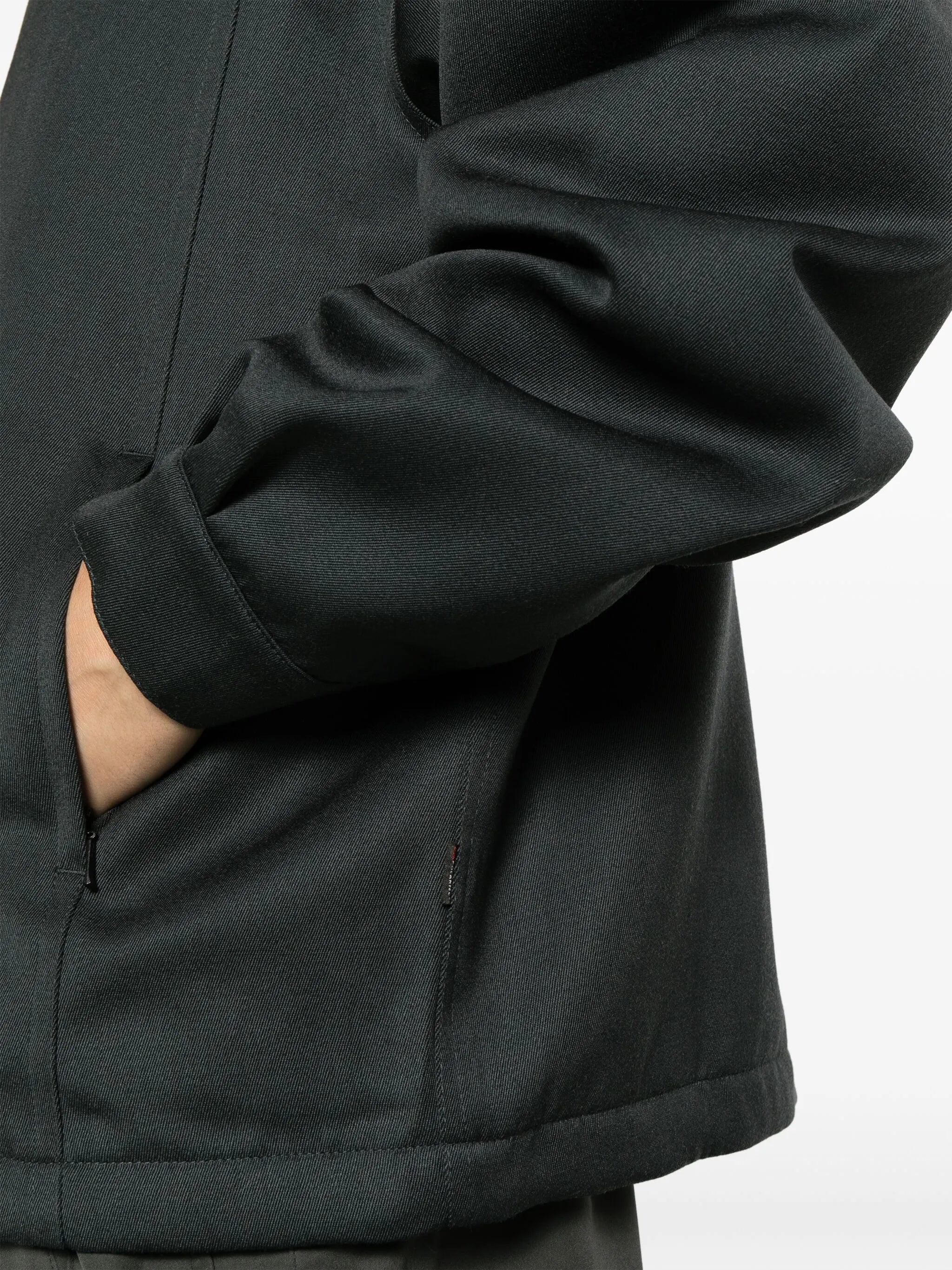 stand-up collar wool jacket
