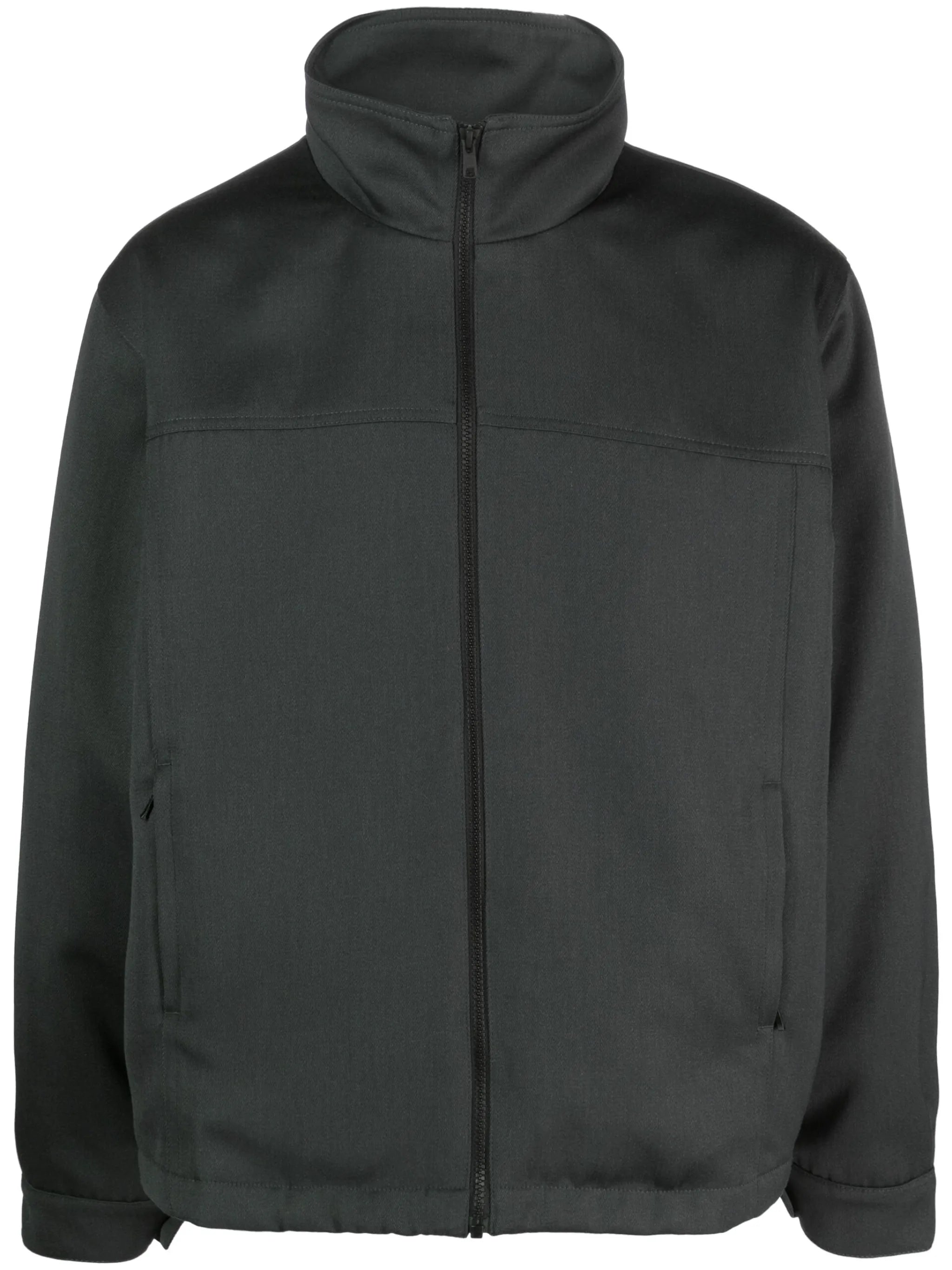 stand-up collar wool jacket