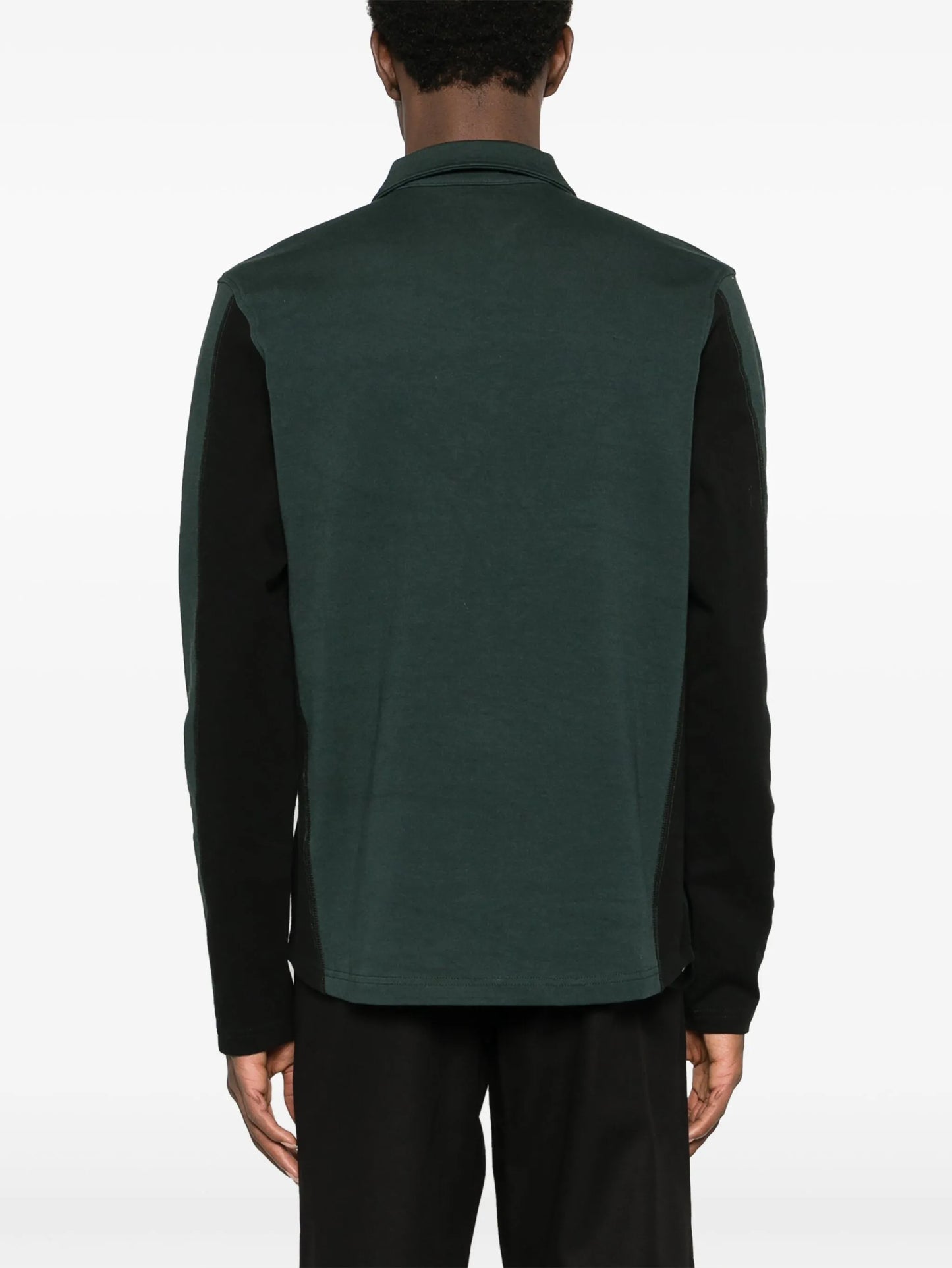 colour-block cotton polo shirt