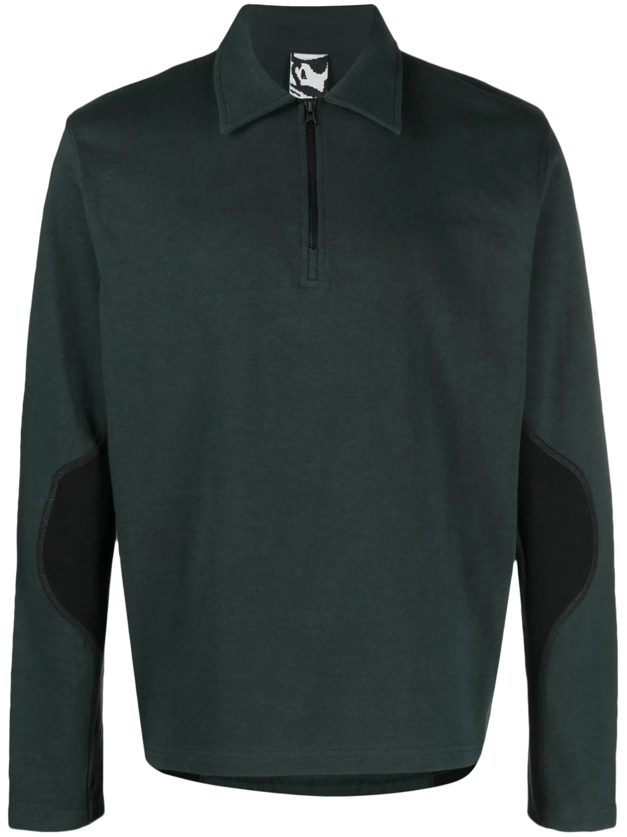 colour-block cotton polo shirt