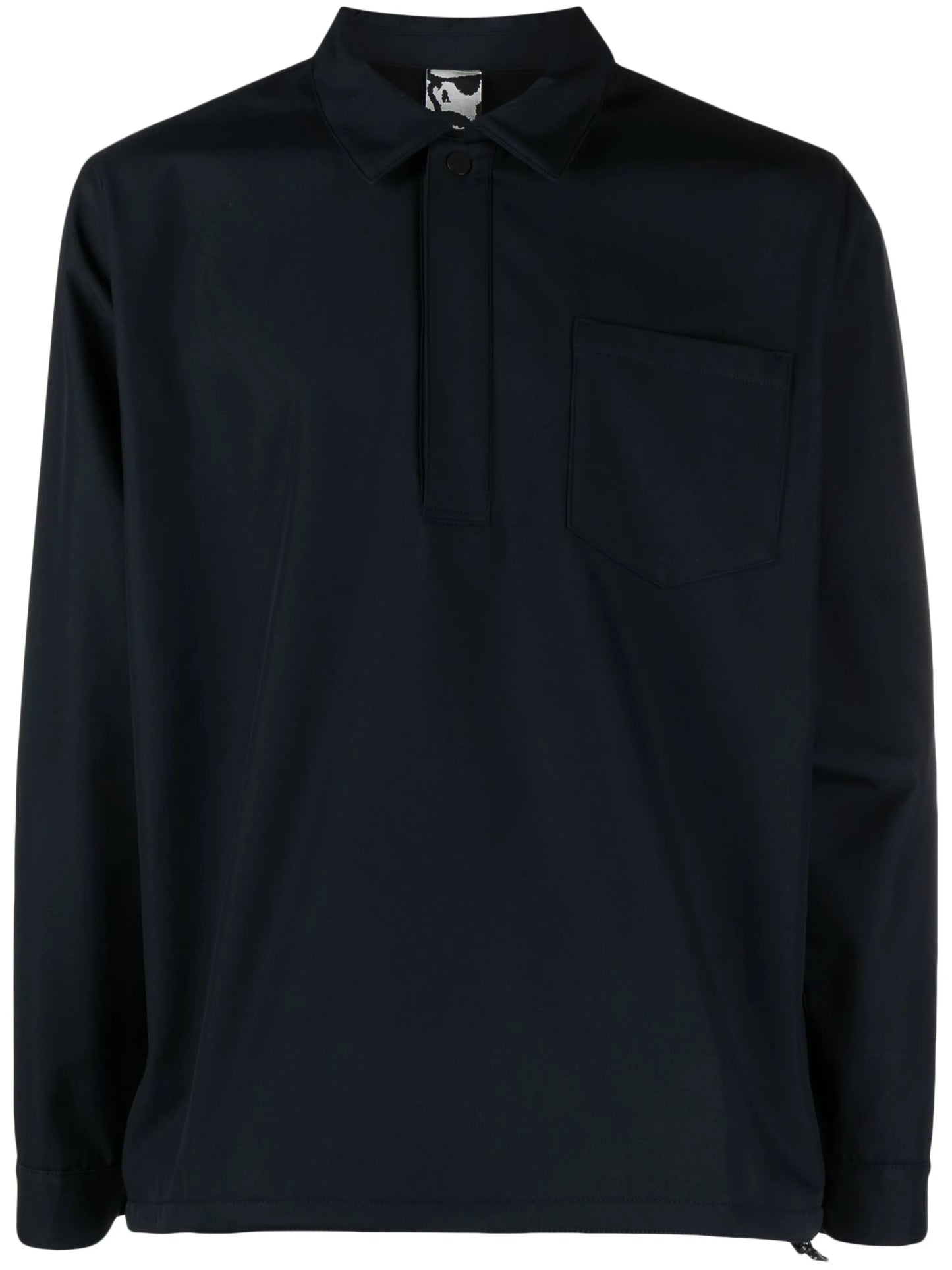 spread-collar long-sleeve shirt