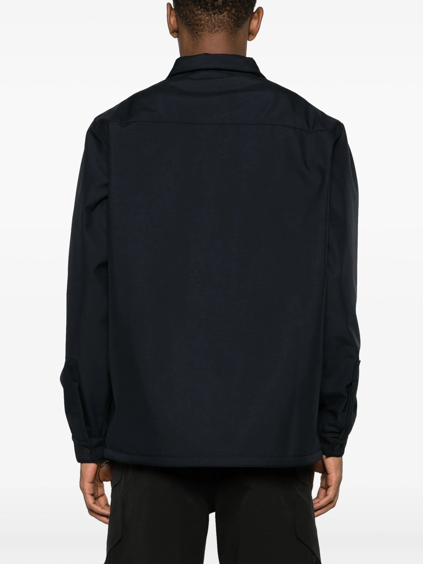 spread-collar long-sleeve shirt