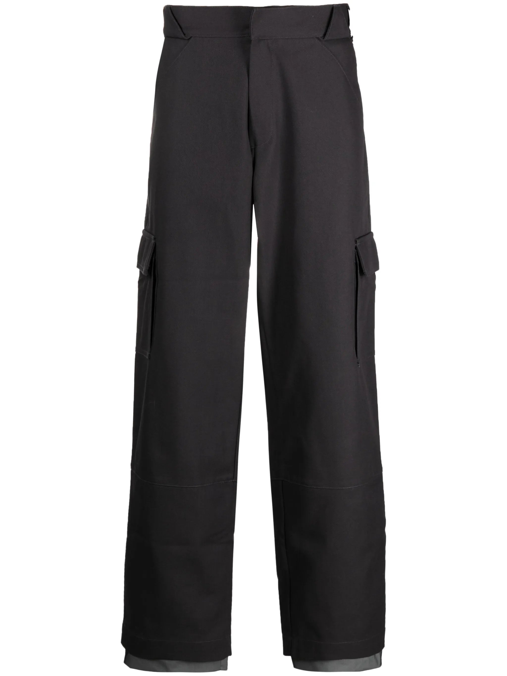 straight-leg cargo trousers