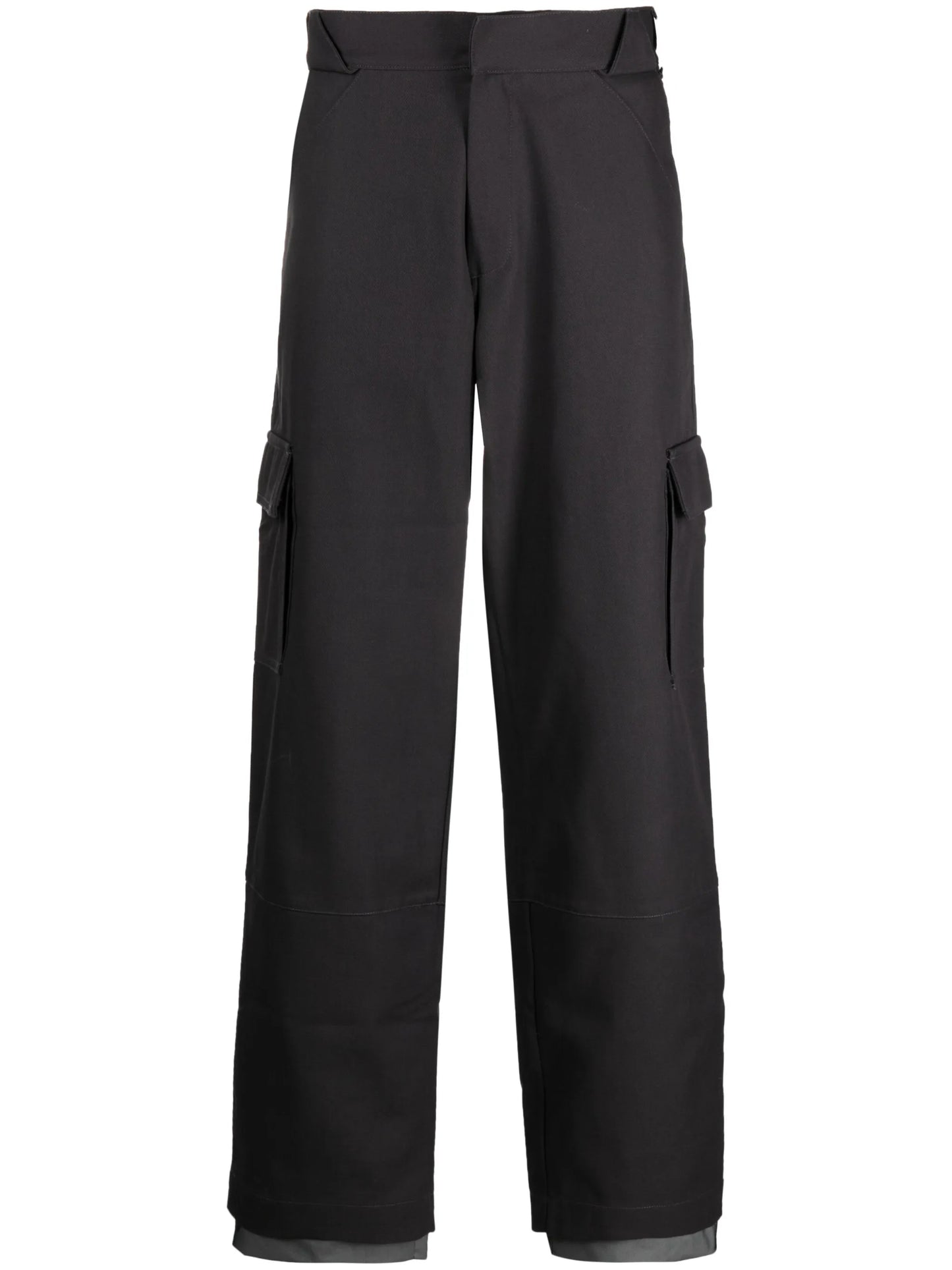 straight-leg cargo trousers