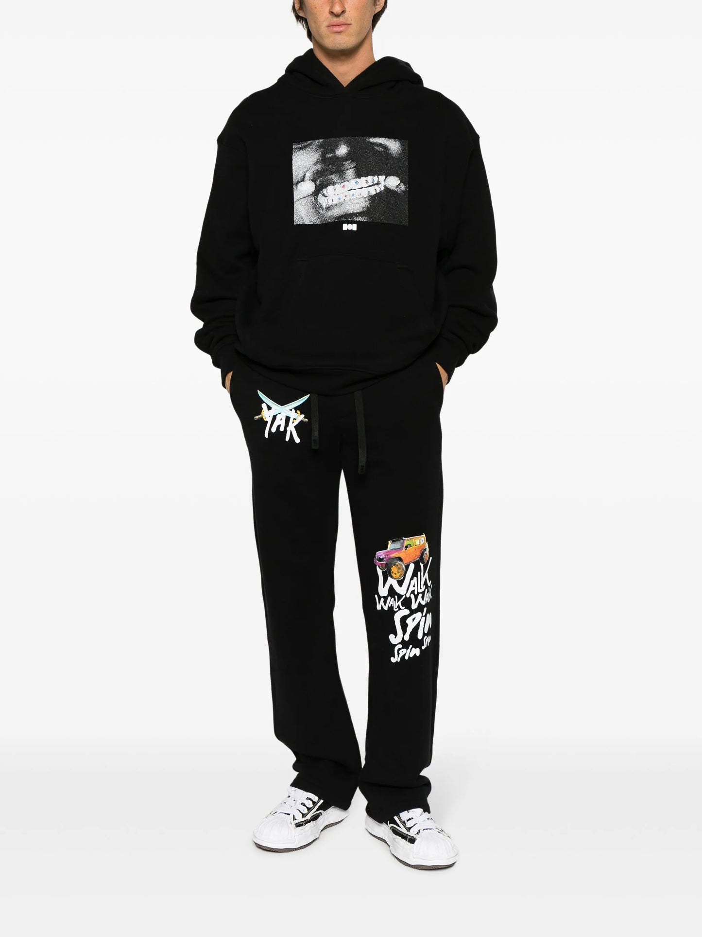 x Kodak Black Grillz photograph-print cotton hoodie