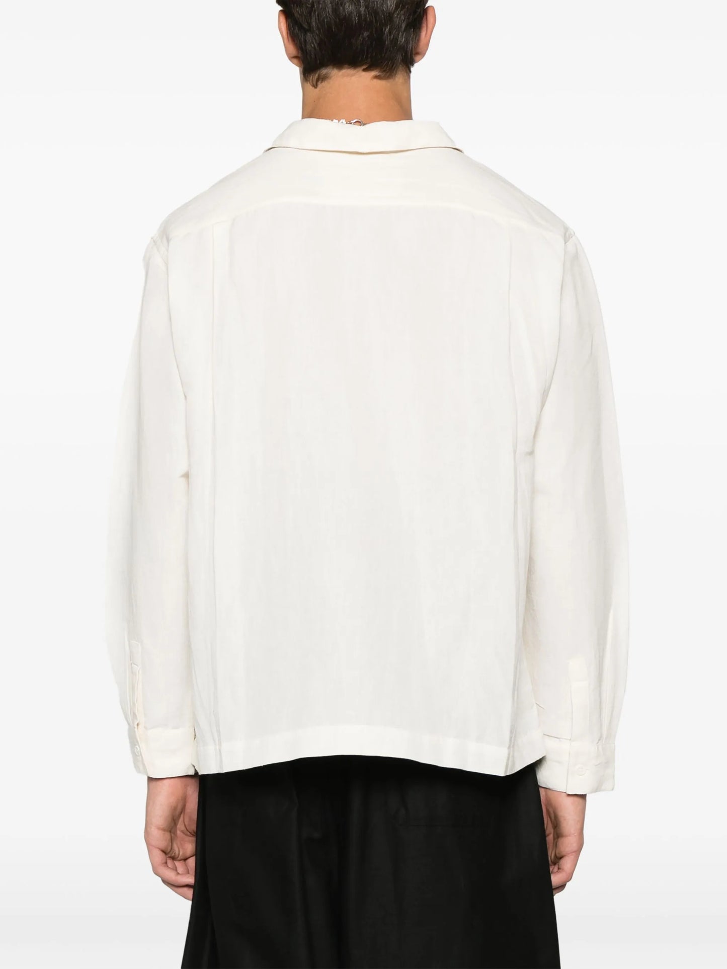 Greetings patched shirt