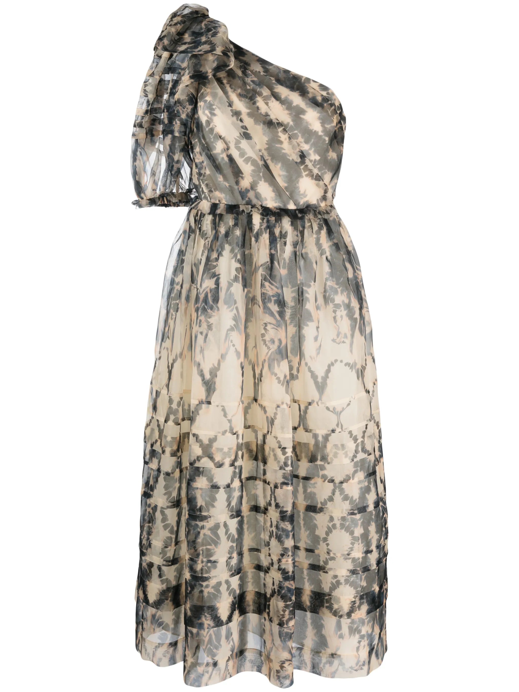 Artemis one-shoulder midi dress