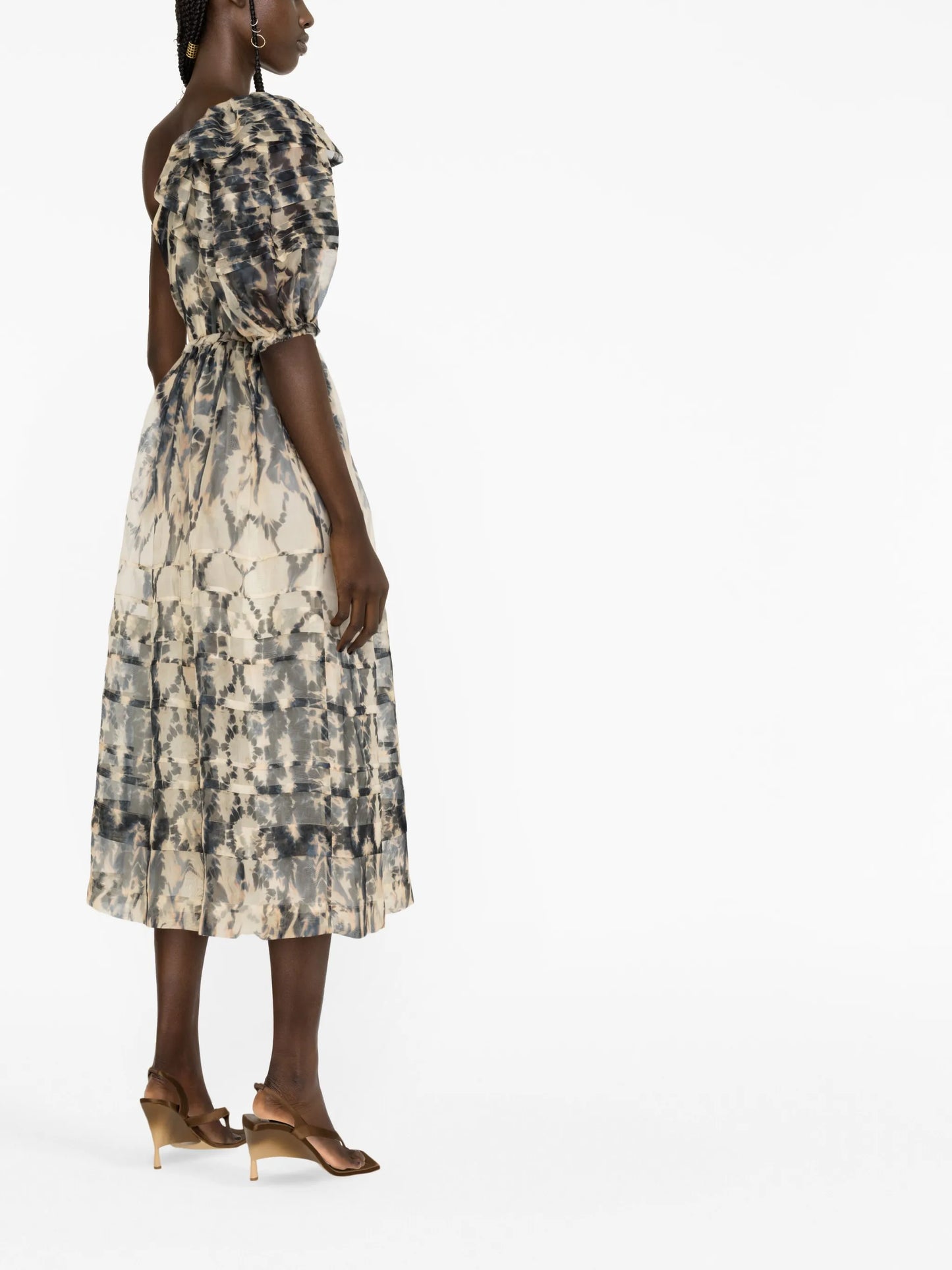 Artemis one-shoulder midi dress