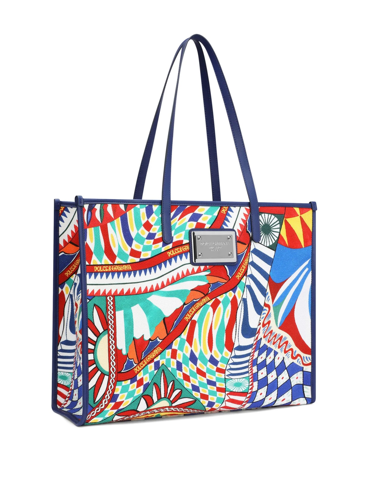 Large Shopping printed tote bag