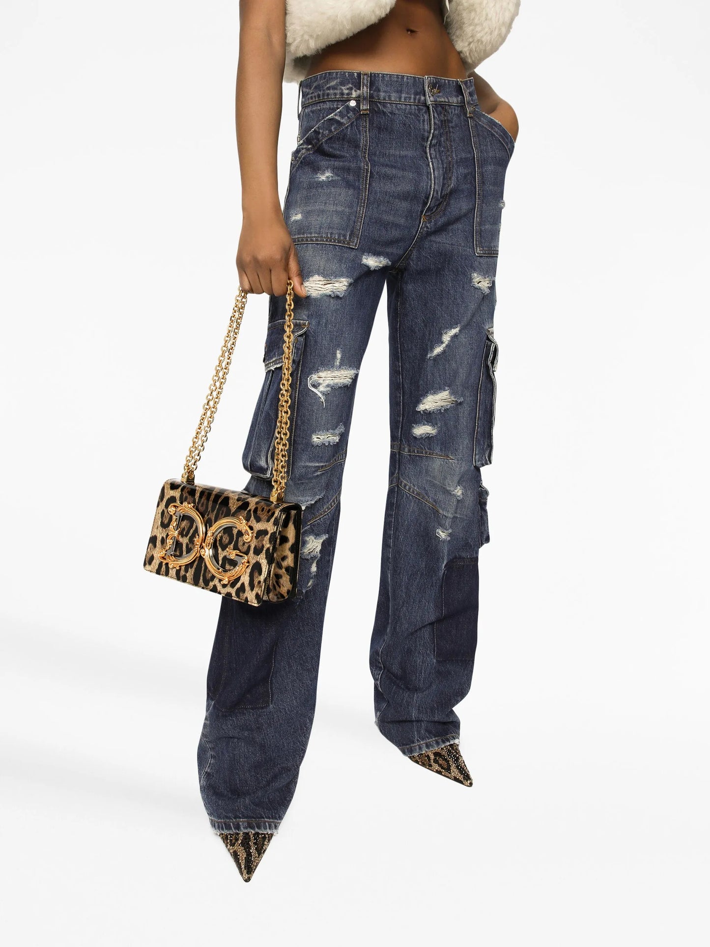 DG Girls leopard-print crossbody bag