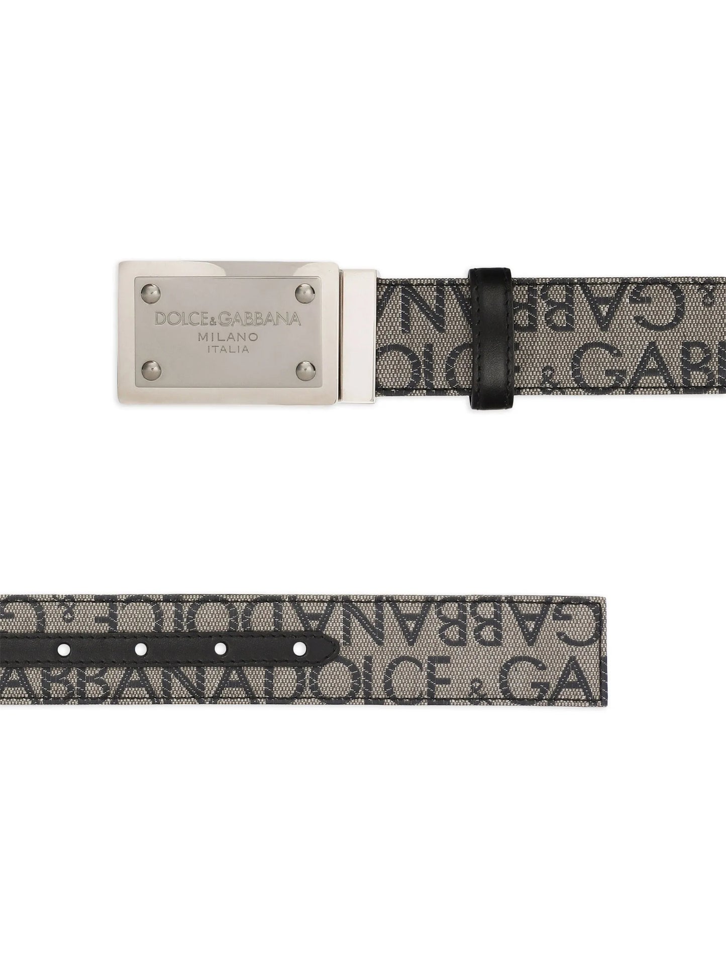 logo-plaque jacquard belt