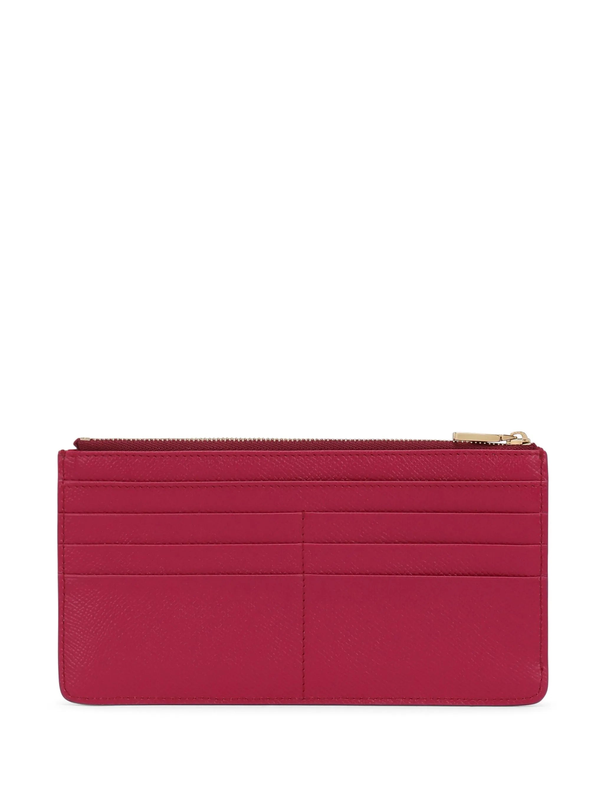 logo-plaque leather wallet
