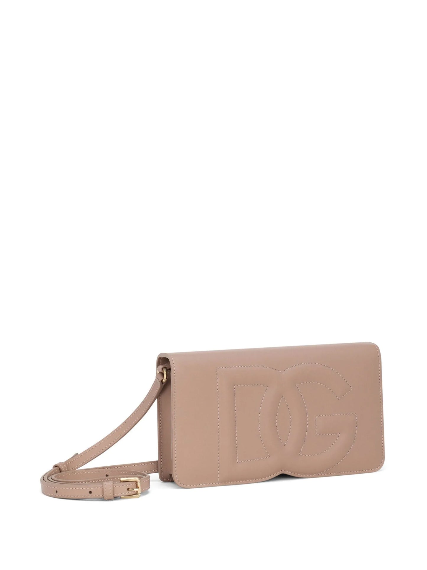DG-logo leather phone bag