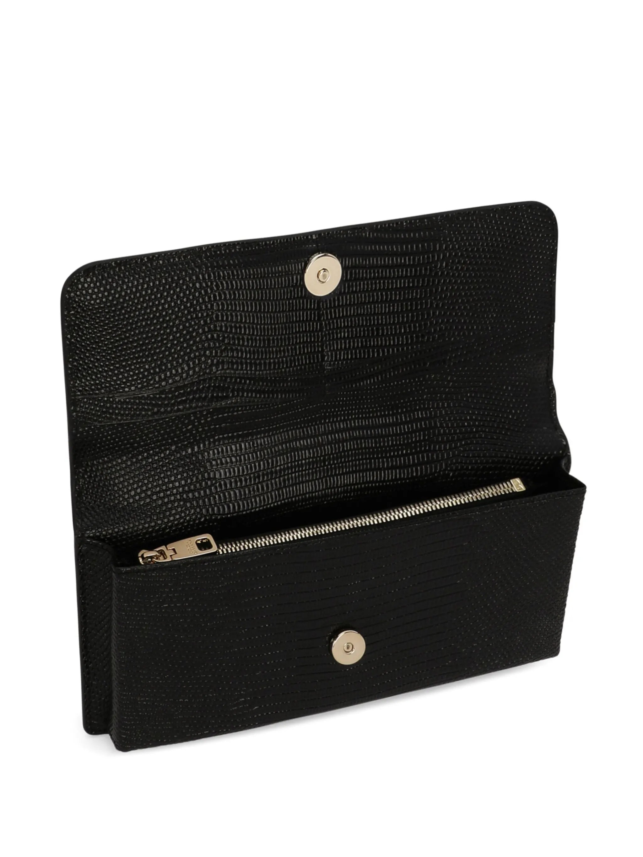 mini Sicily iguana-print leather bag