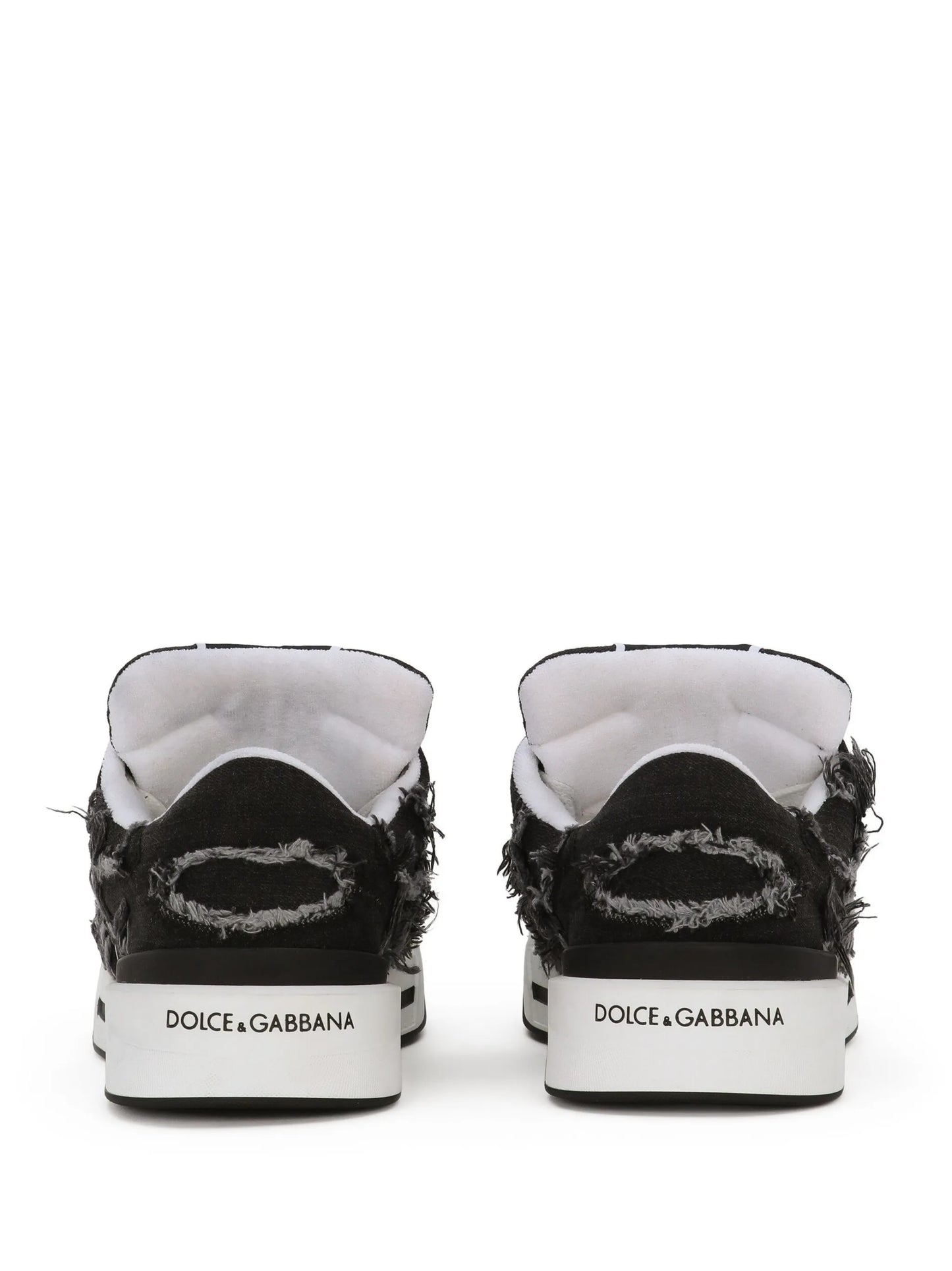 New Roma fray-trim sneakers