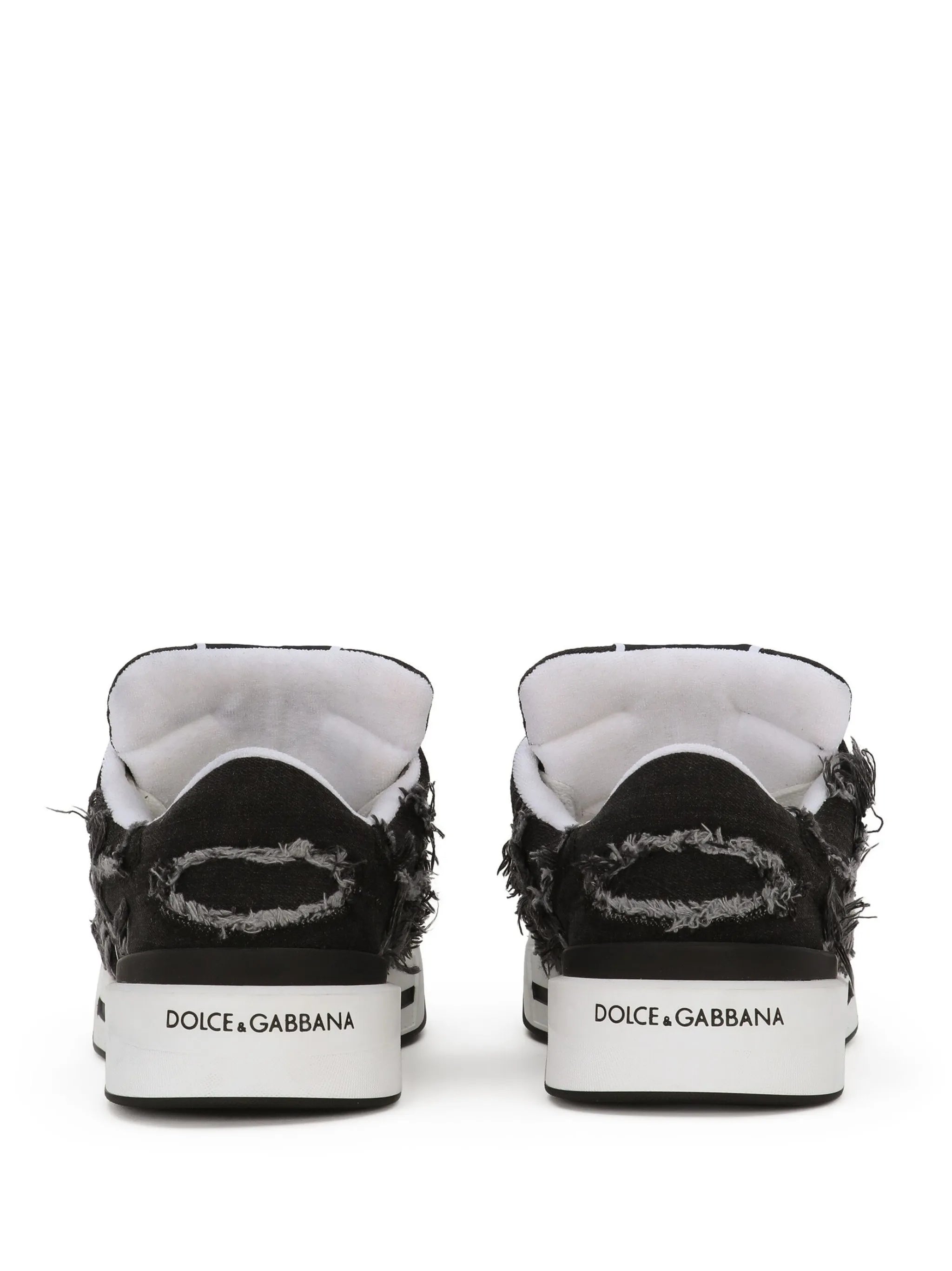 New Roma fray-trim sneakers