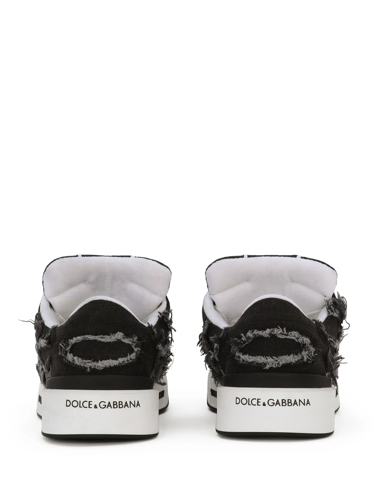 New Roma fray-trim sneakers