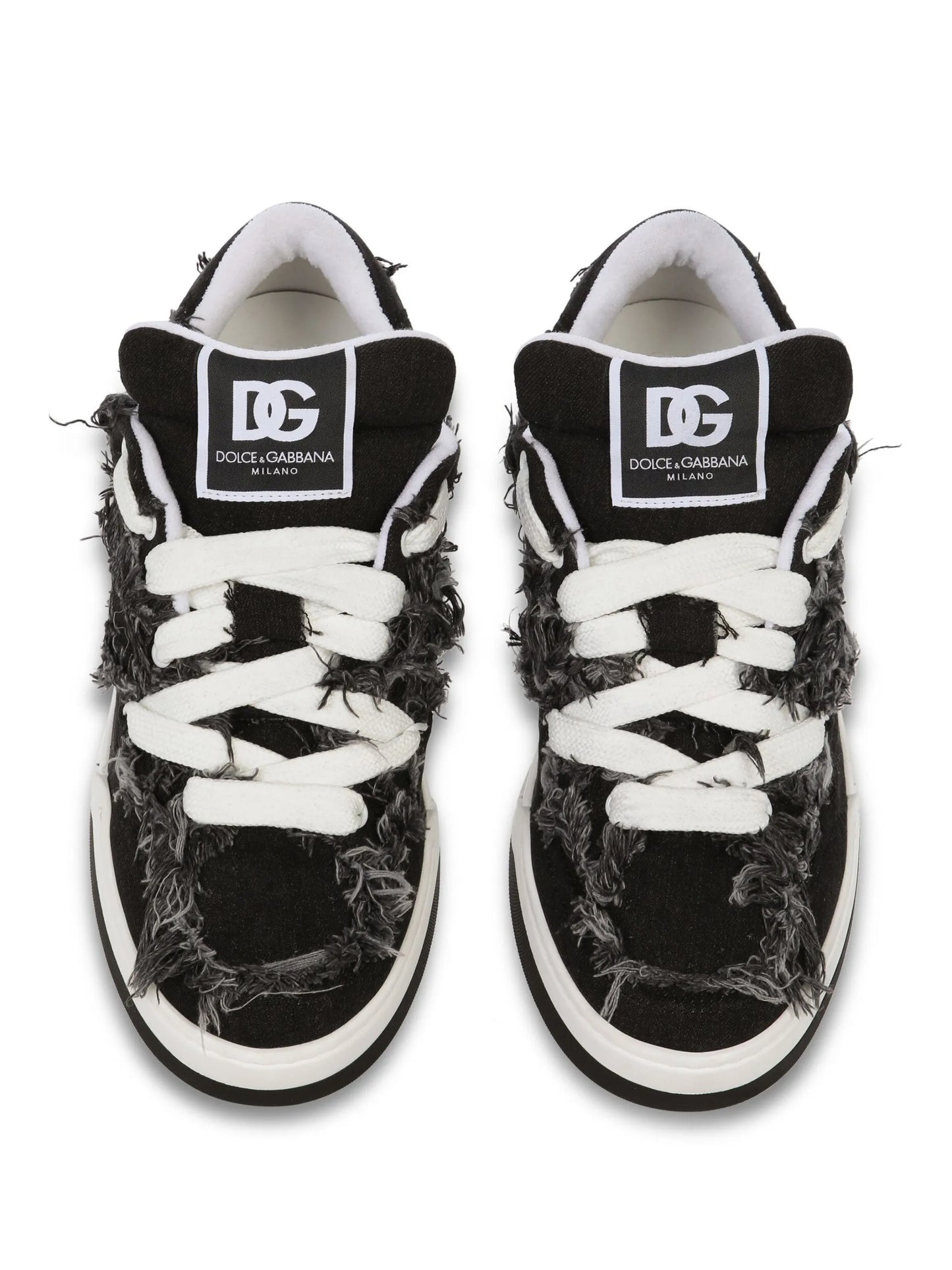 New Roma fray-trim sneakers