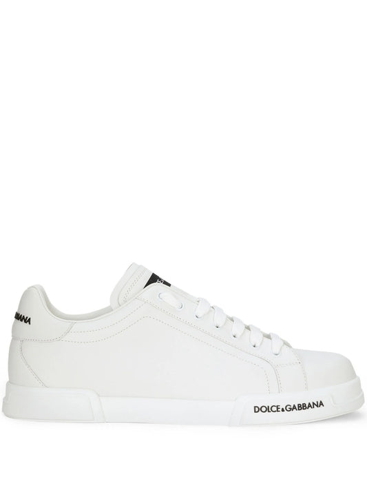 logo-print low-top sneakers