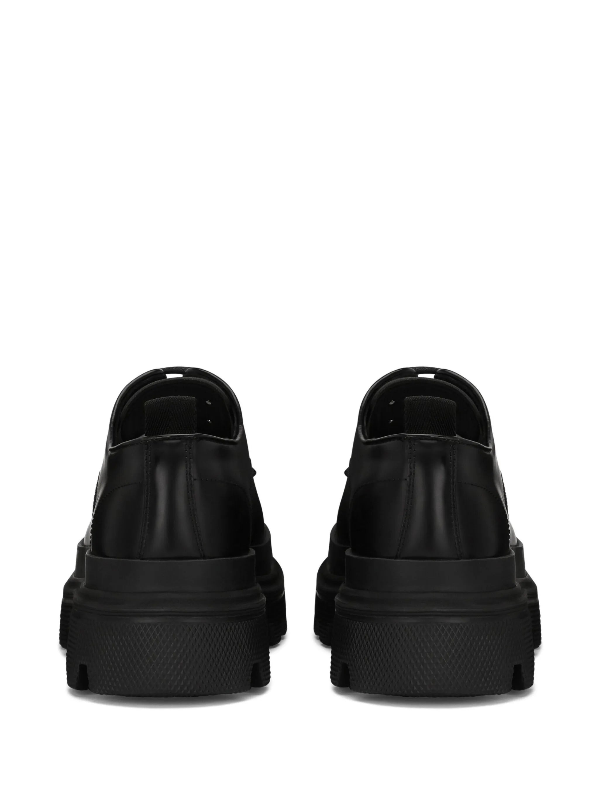 platform leather derby shoes