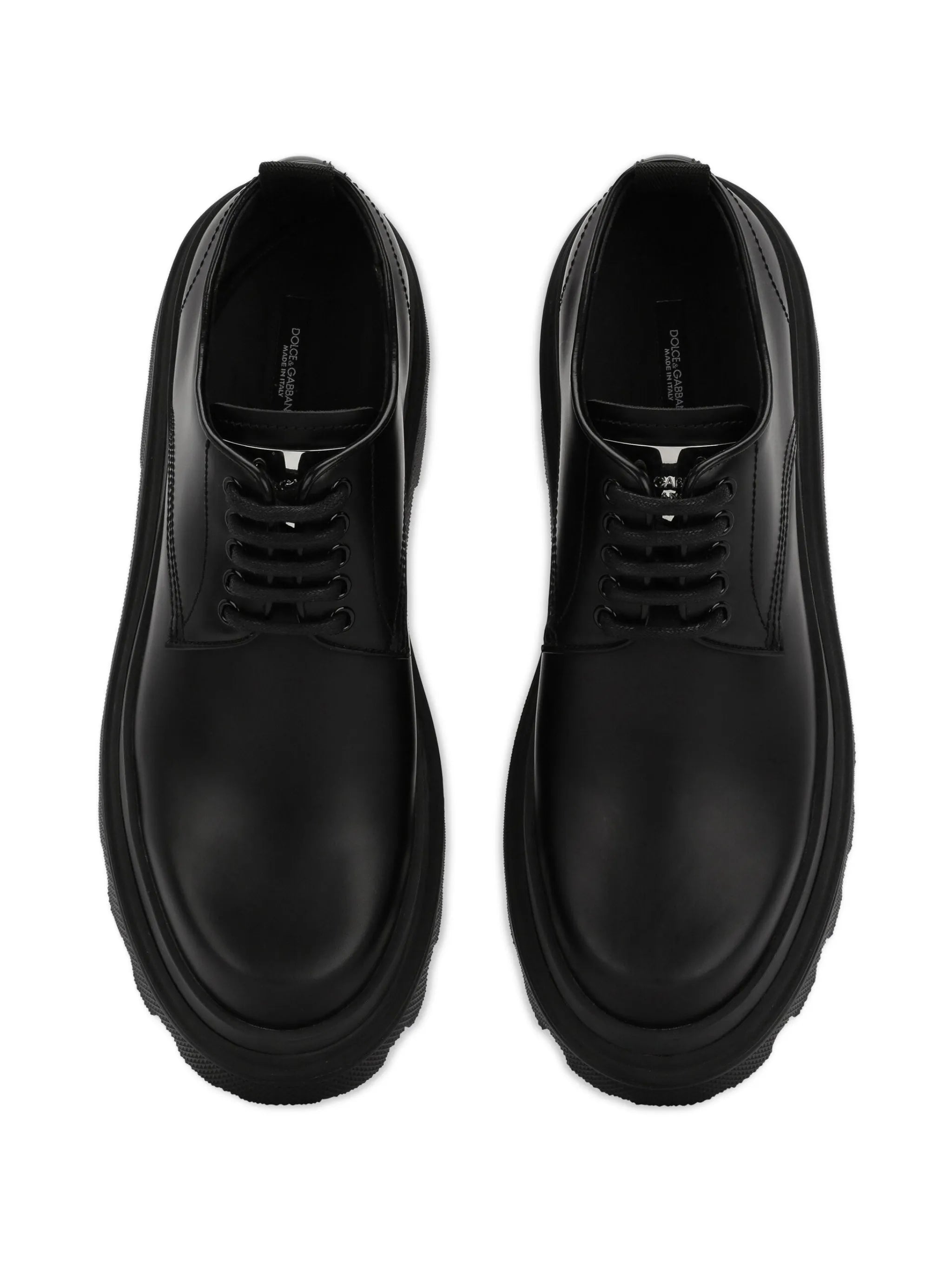 platform leather derby shoes
