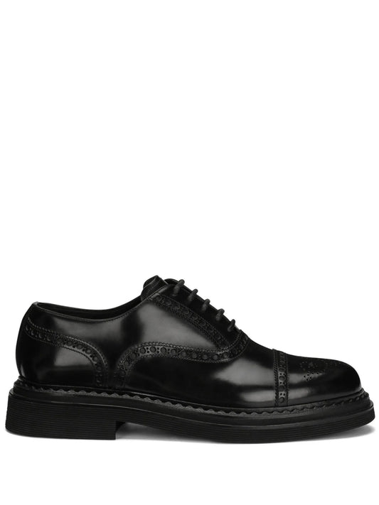Francesina leather derby shoes