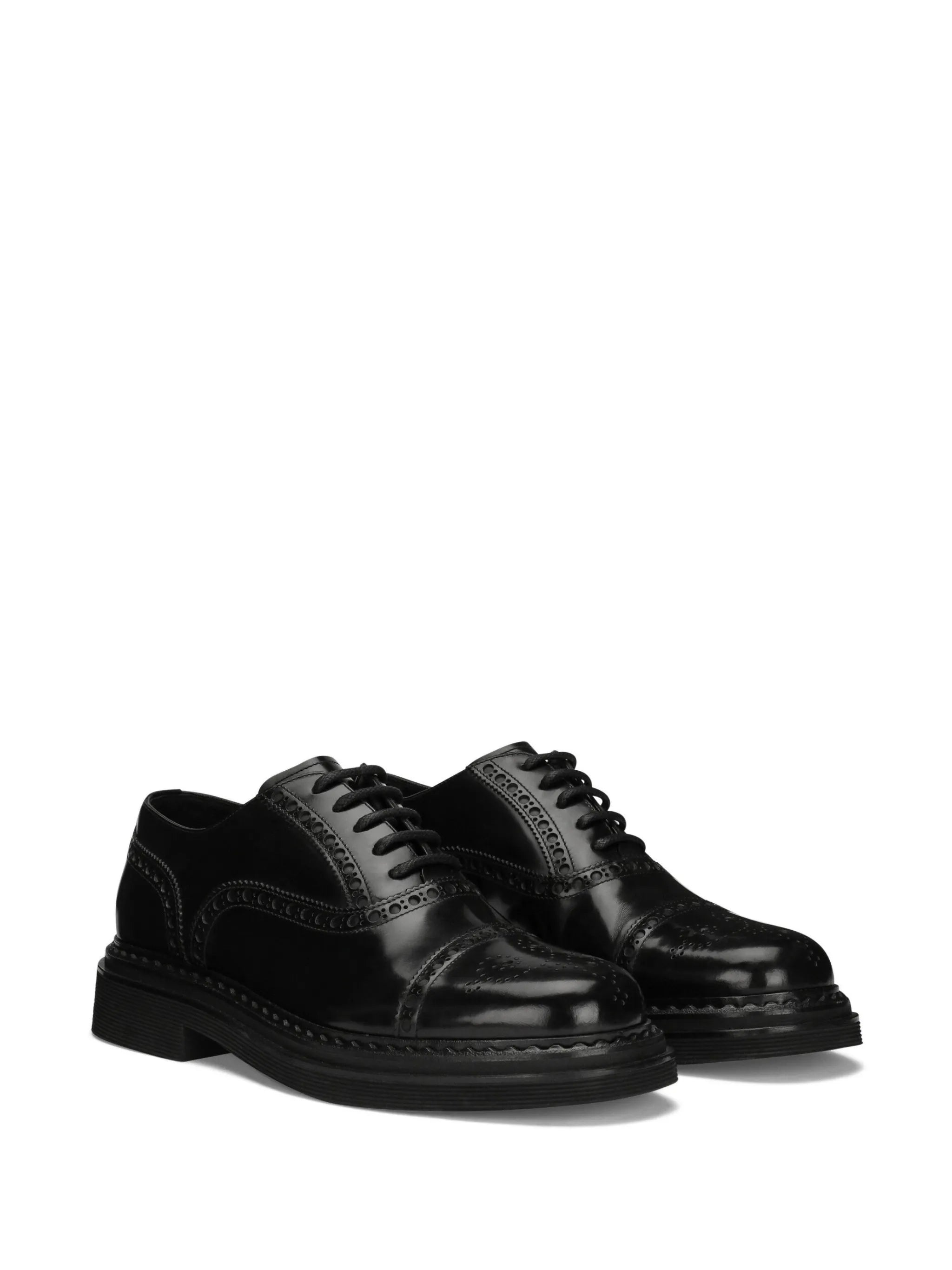 Francesina leather derby shoes