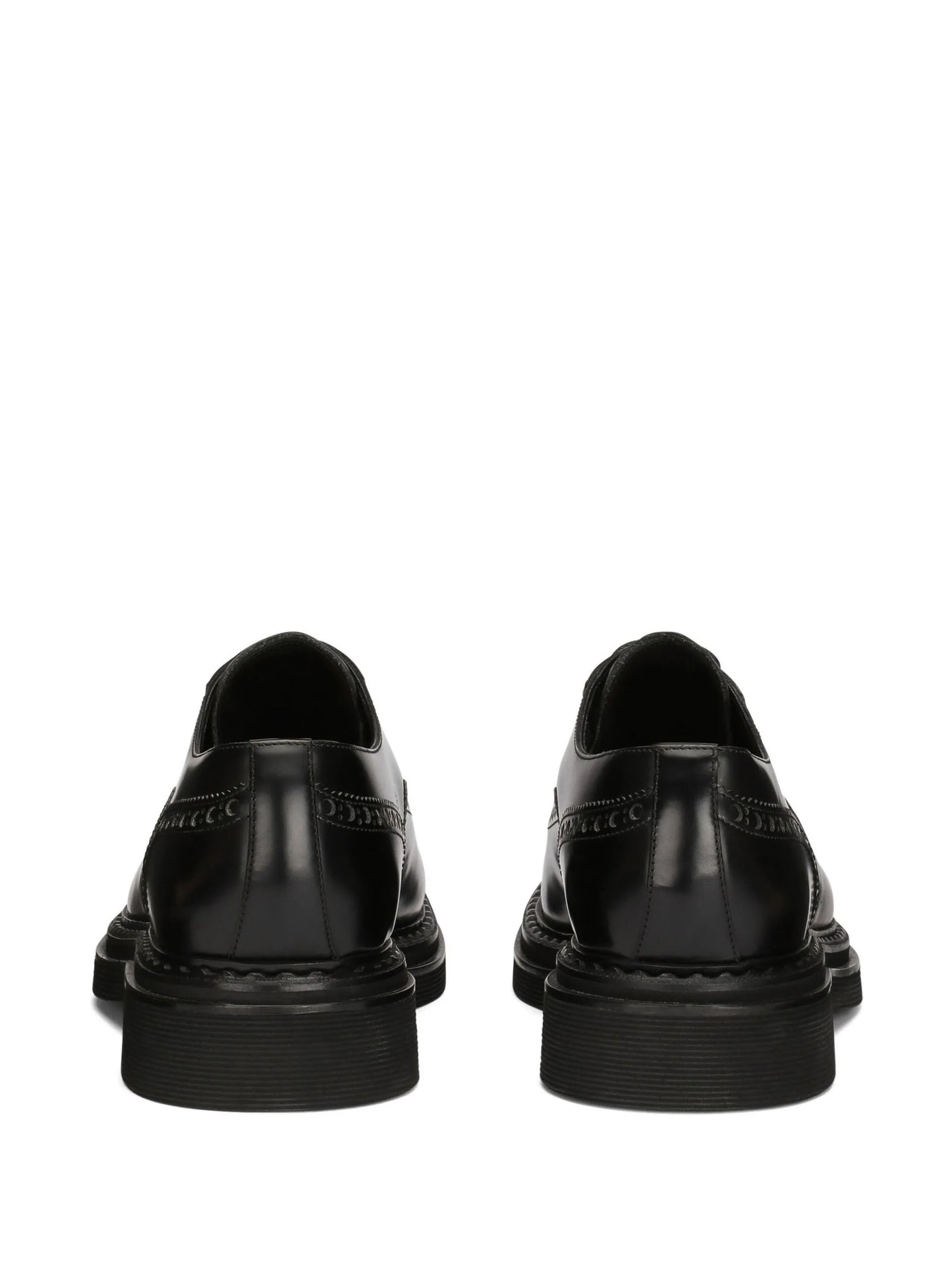 Francesina contrast-toecap rubber Derby shoes