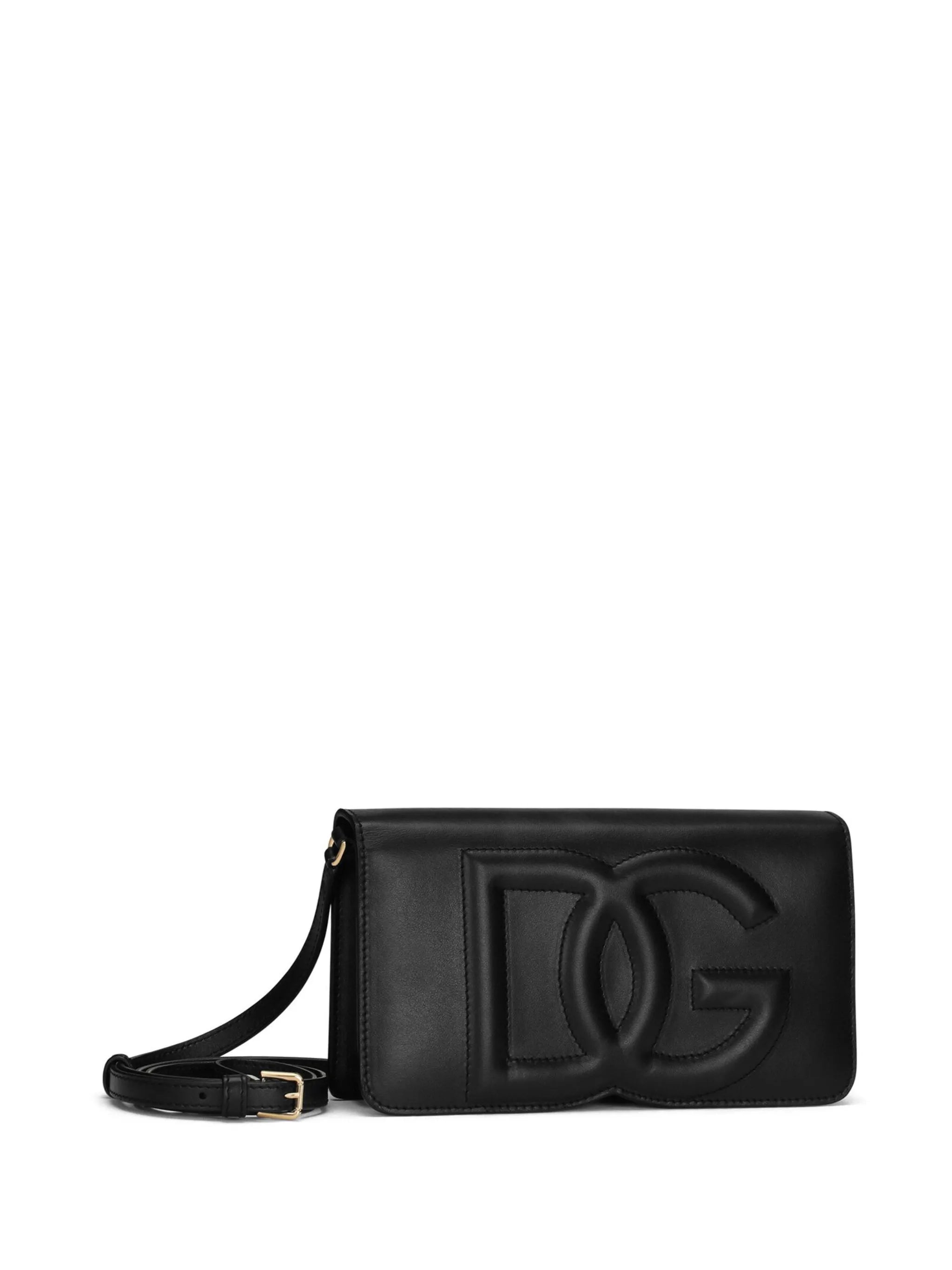 DG-logo leather phone bag