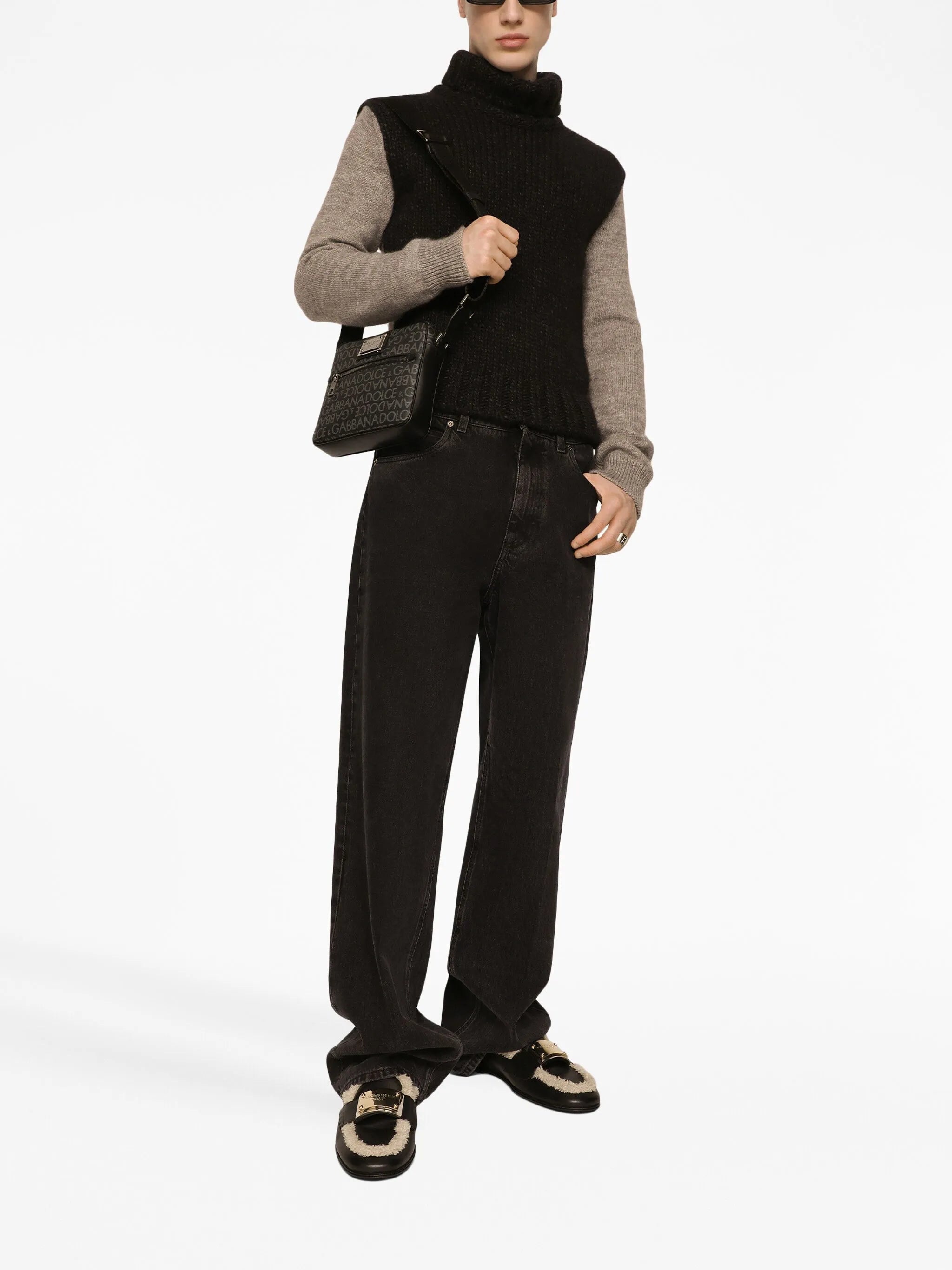 jacquard cross body bag