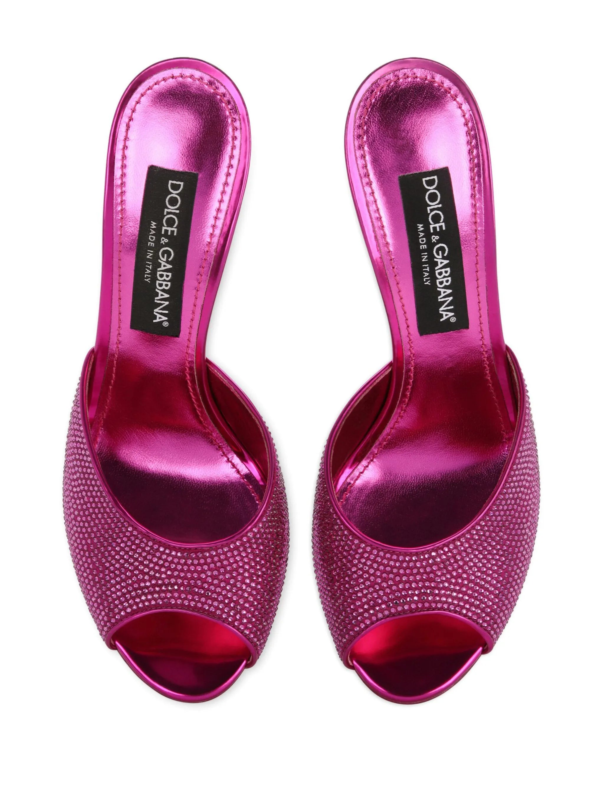 rhinestone-embellished satin sandals