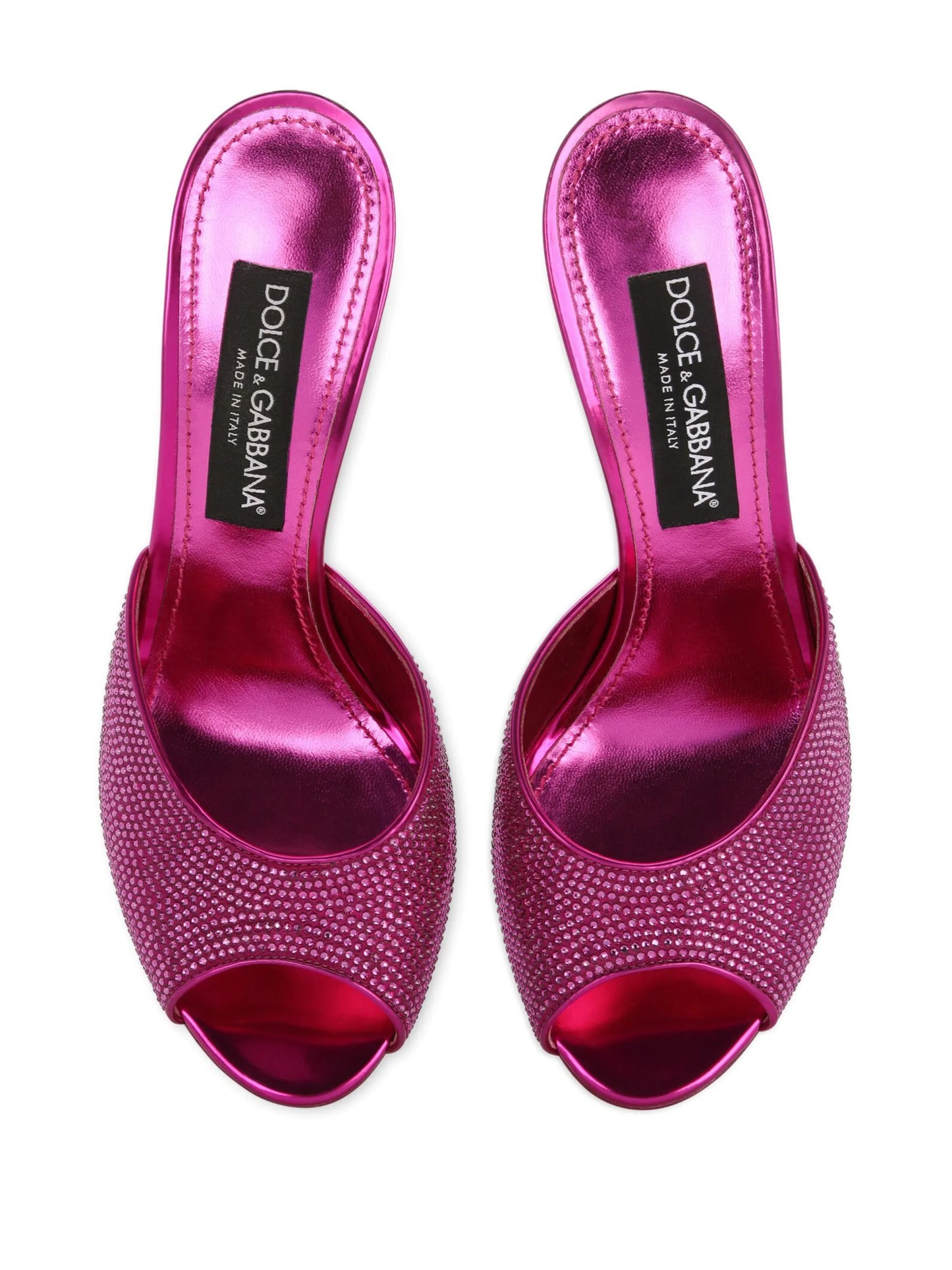 rhinestone-embellished satin sandals